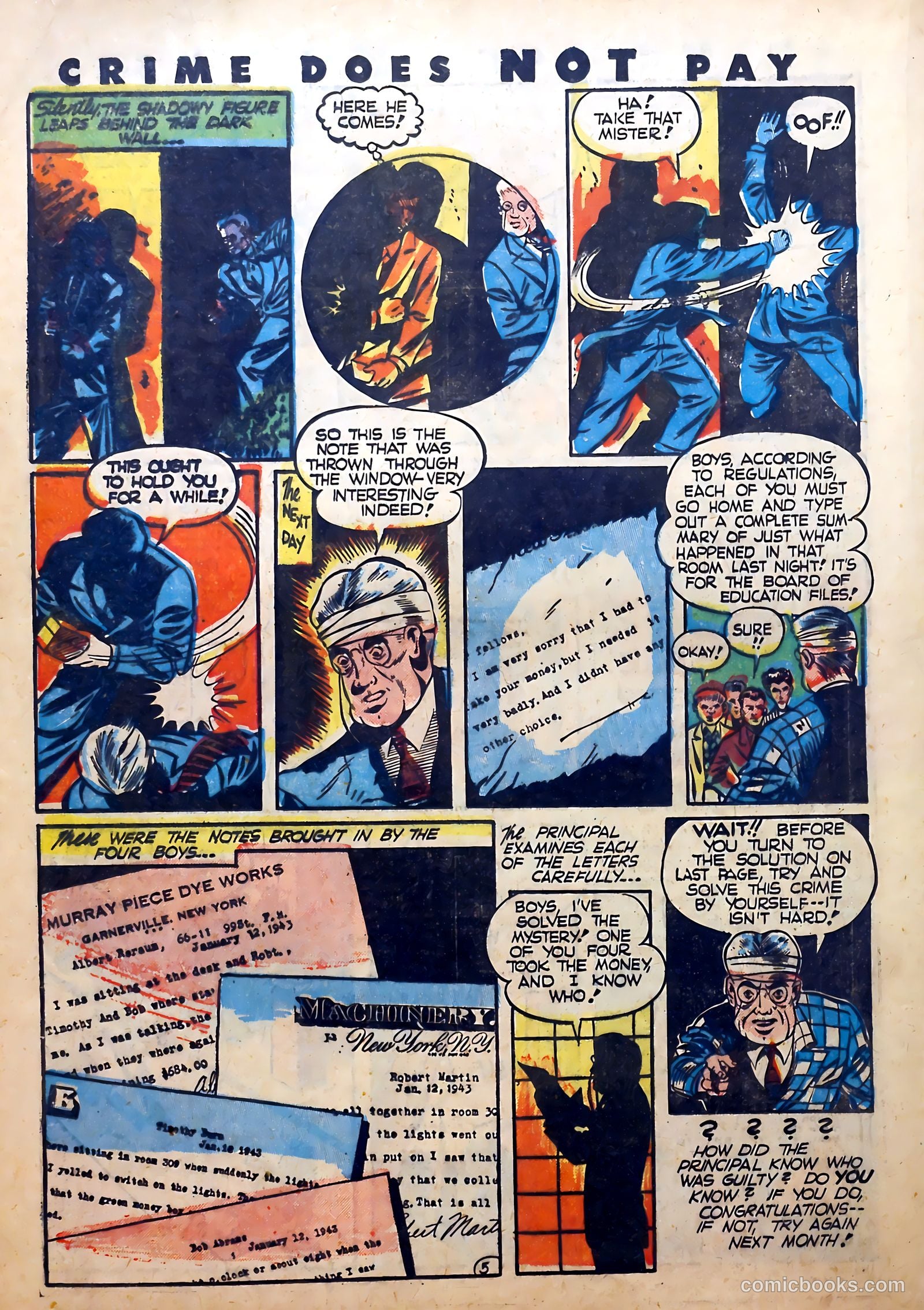 Crime Does Not Pay #26 (1943) — page 35 of 62