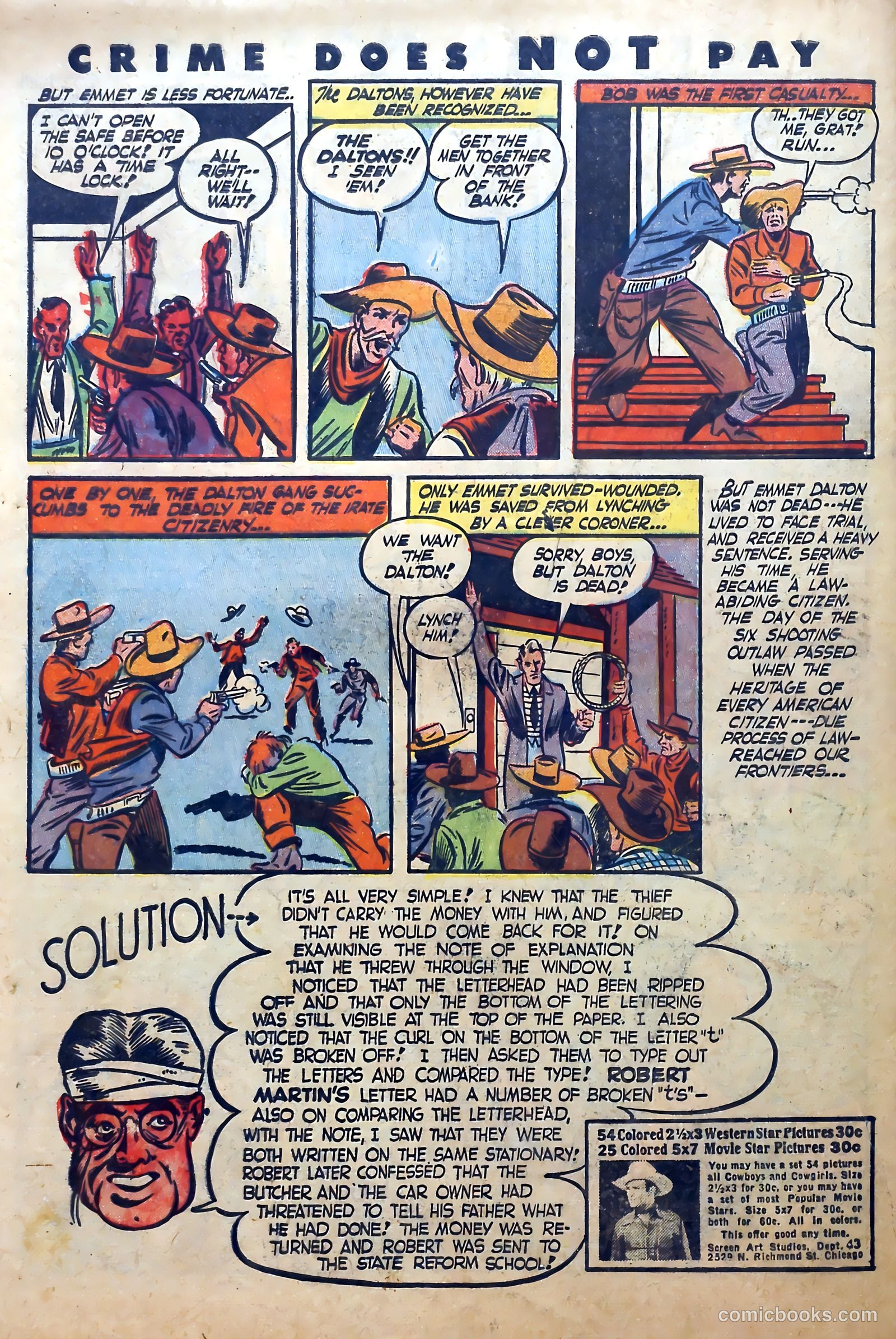 Crime Does Not Pay #26 (1943) — page 61 of 62