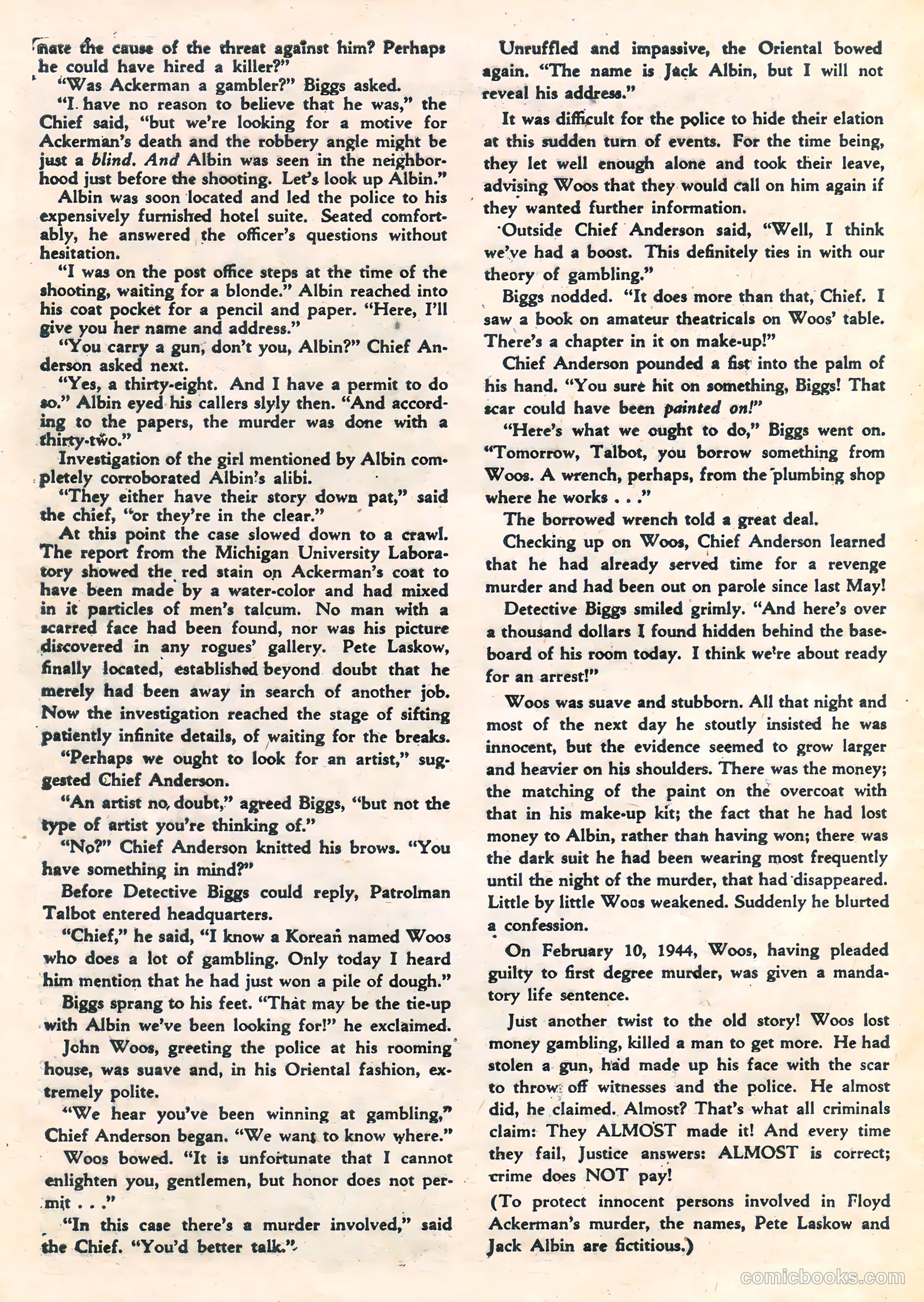 Crime Does Not Pay #51 (1947, Lev Gleason Publications, Inc.) — page 40 of 52
