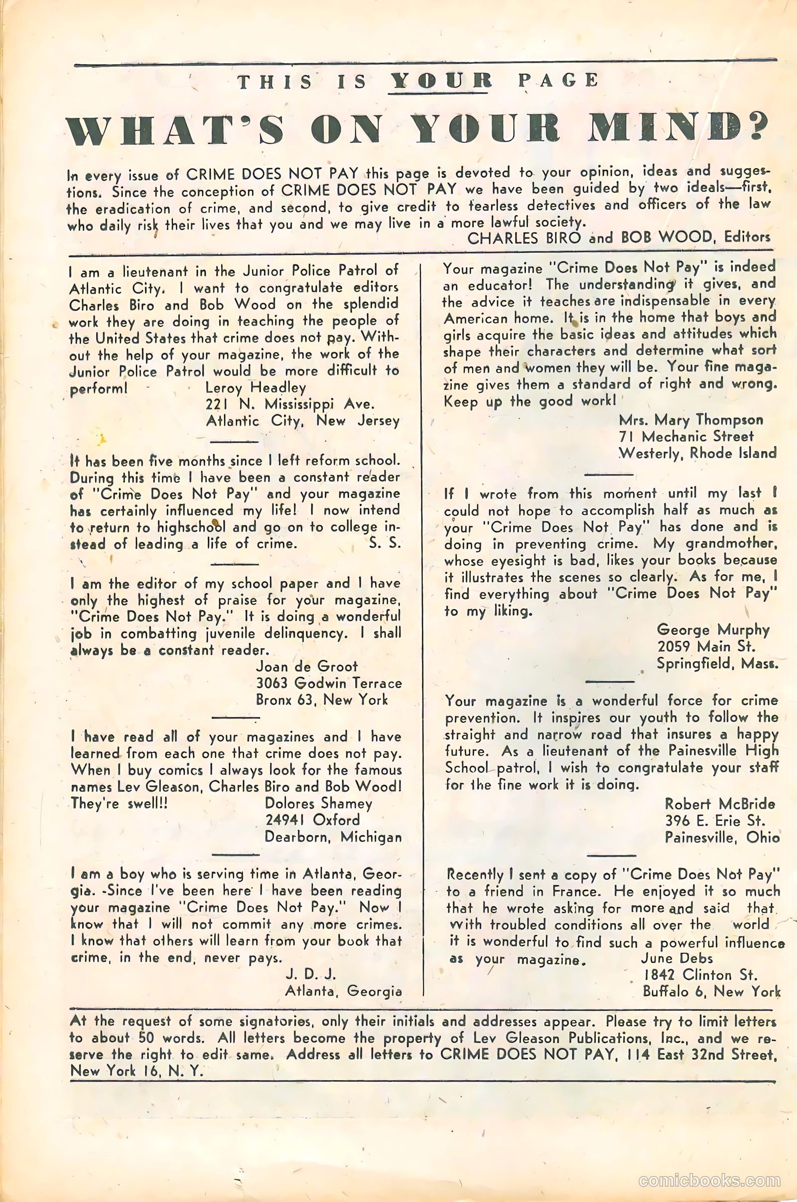 Crime Does Not Pay #74 (1949, Lev Gleason Publications, Inc.) — page 29 of 53