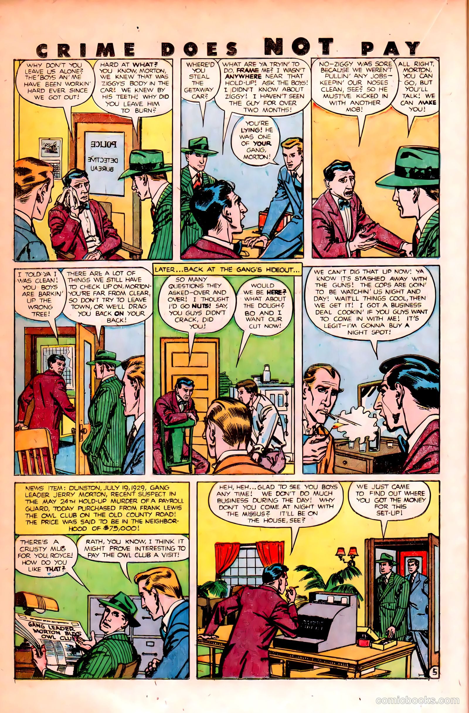 Crime Does Not Pay #84 (1950) — page 36