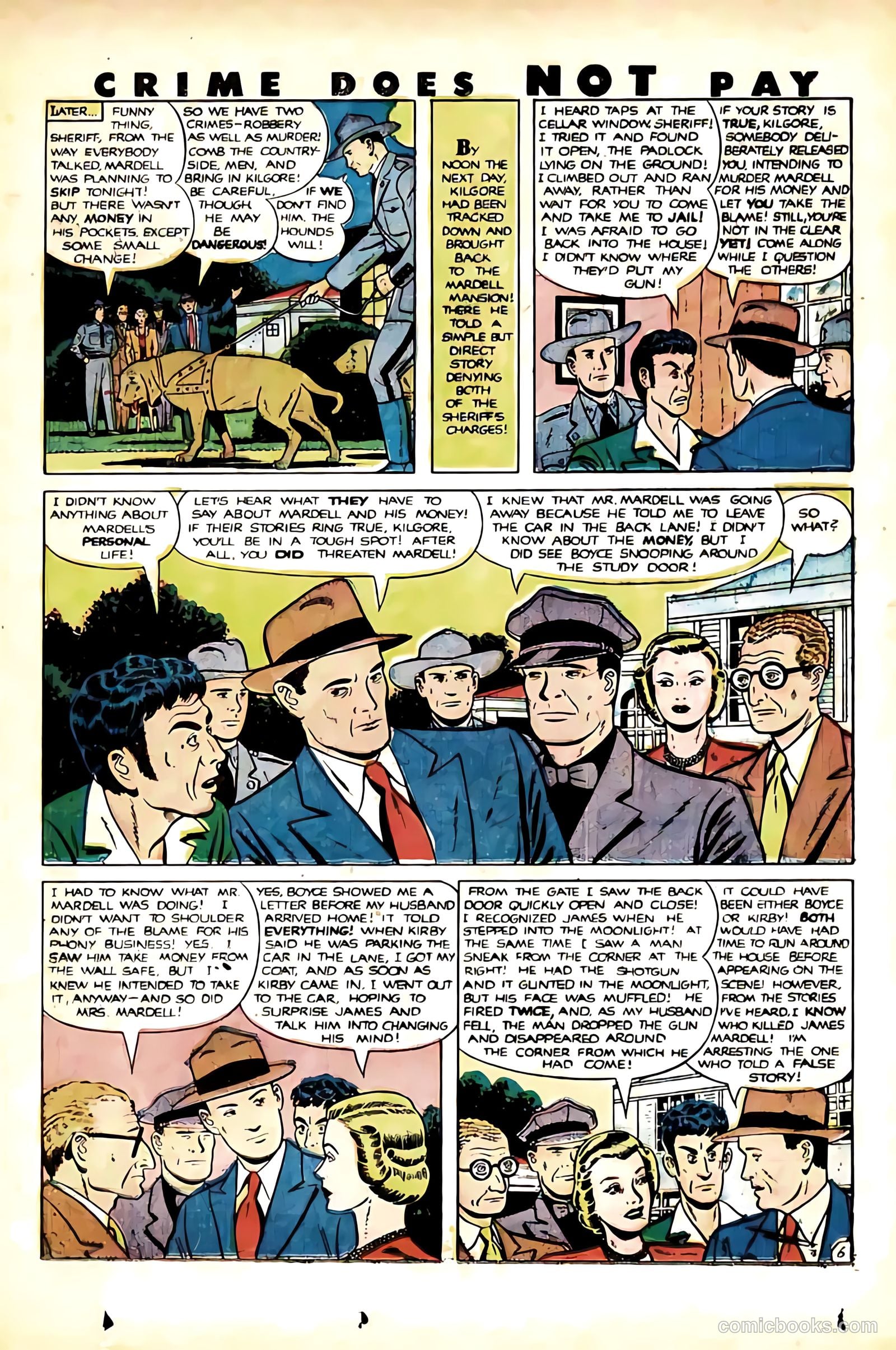 Crime Does Not Pay #91 (1950) — page 37