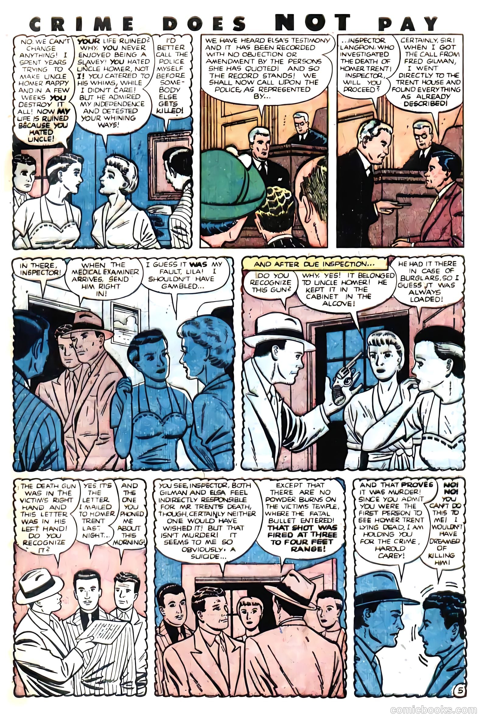 Crime Does Not Pay #95 (1951) — page 40