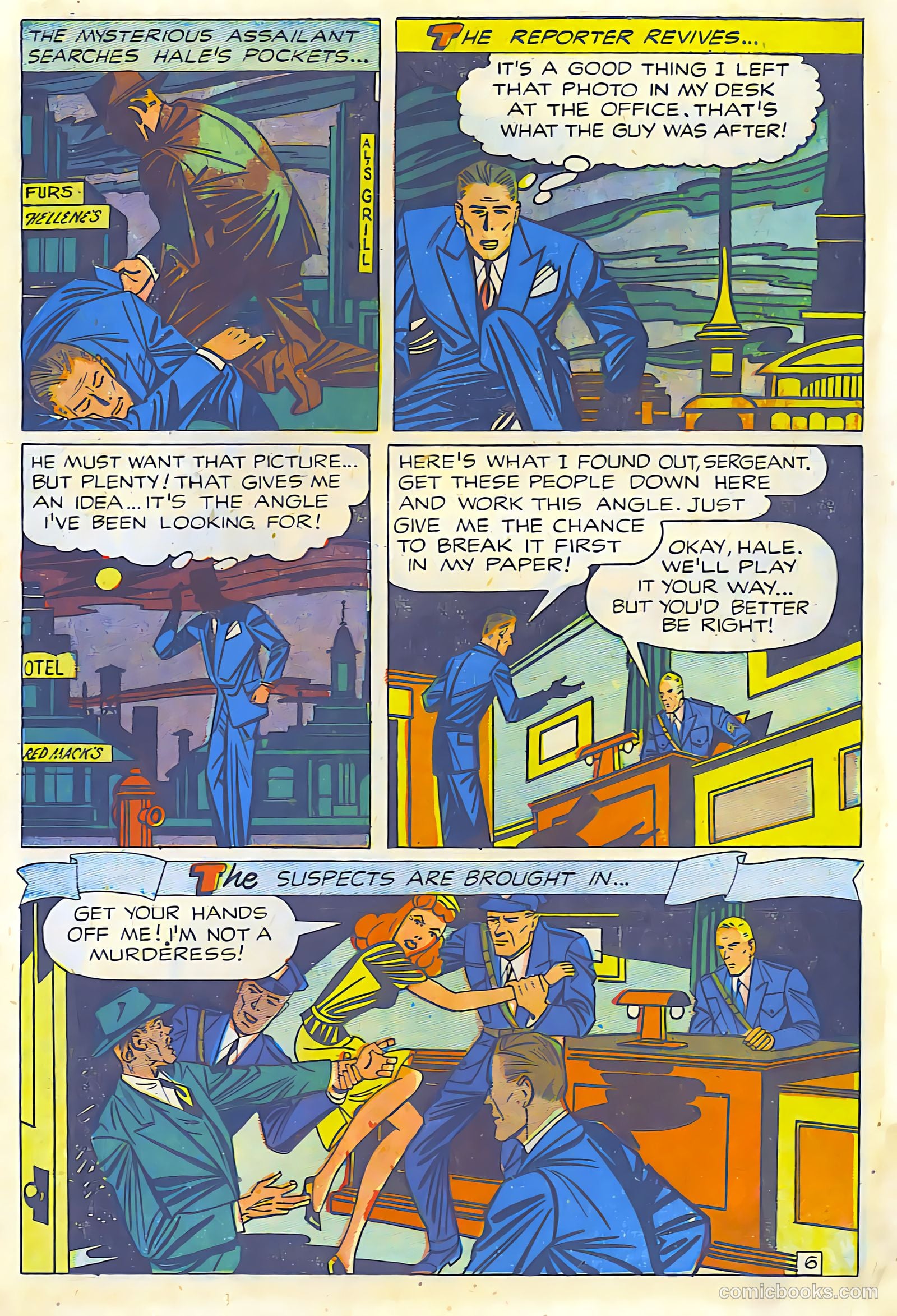 Crime Smashers #12 (1952, Trojan Magazines) — page 12 of 29
