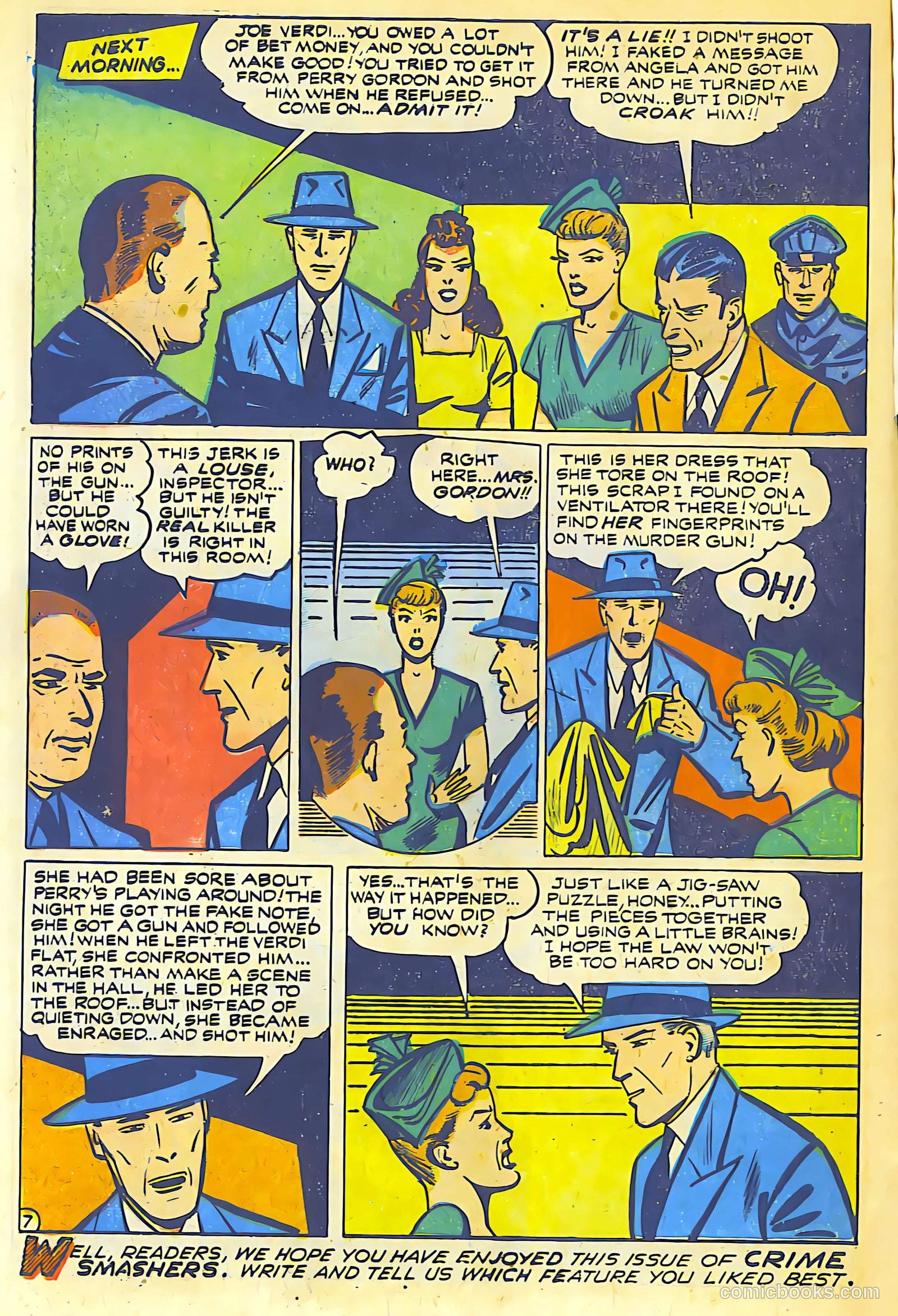 Crime Smashers #3 (1951) — page 31 of 31