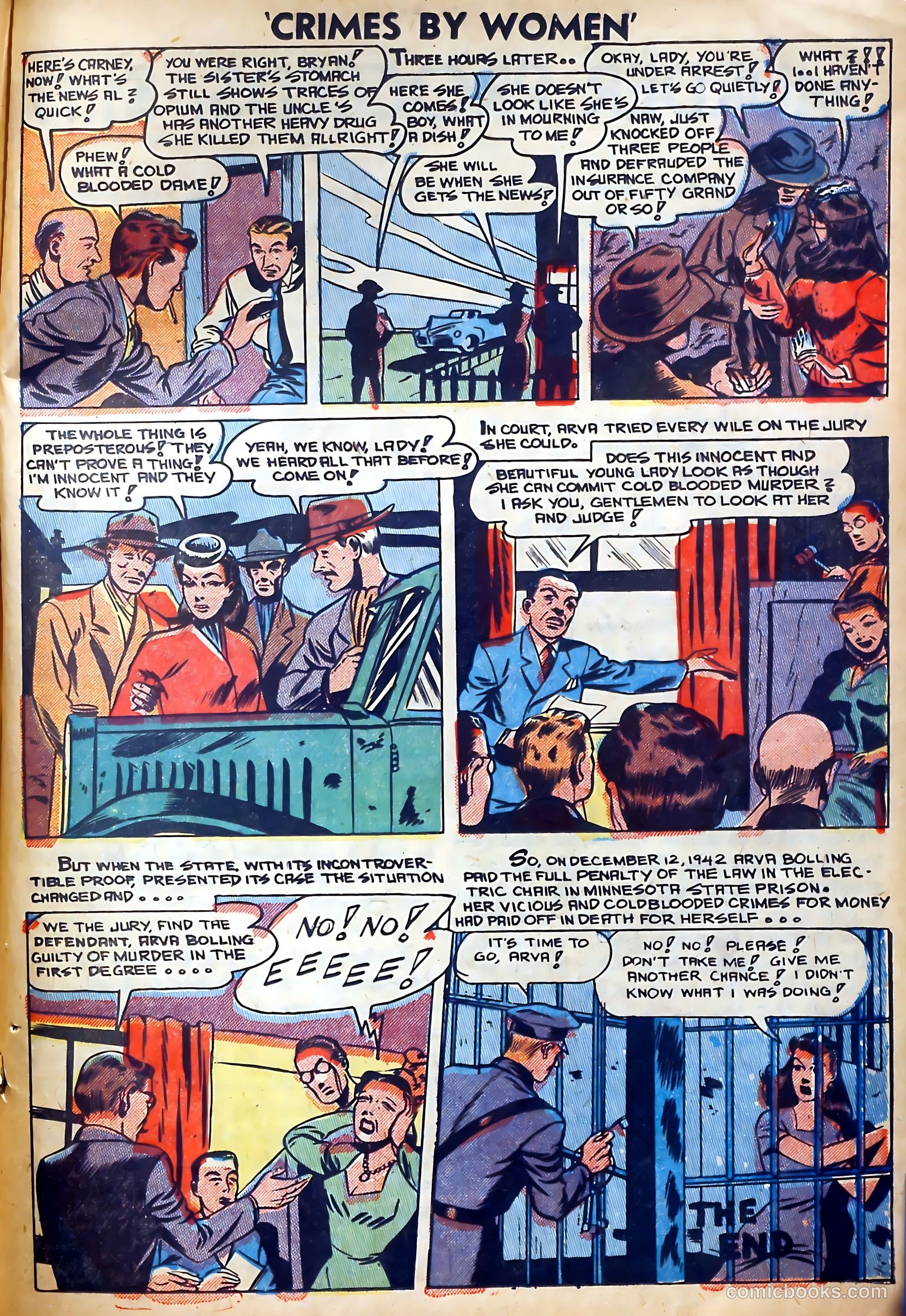 Crimes by Women #6 (1949) — page 21 of 36
