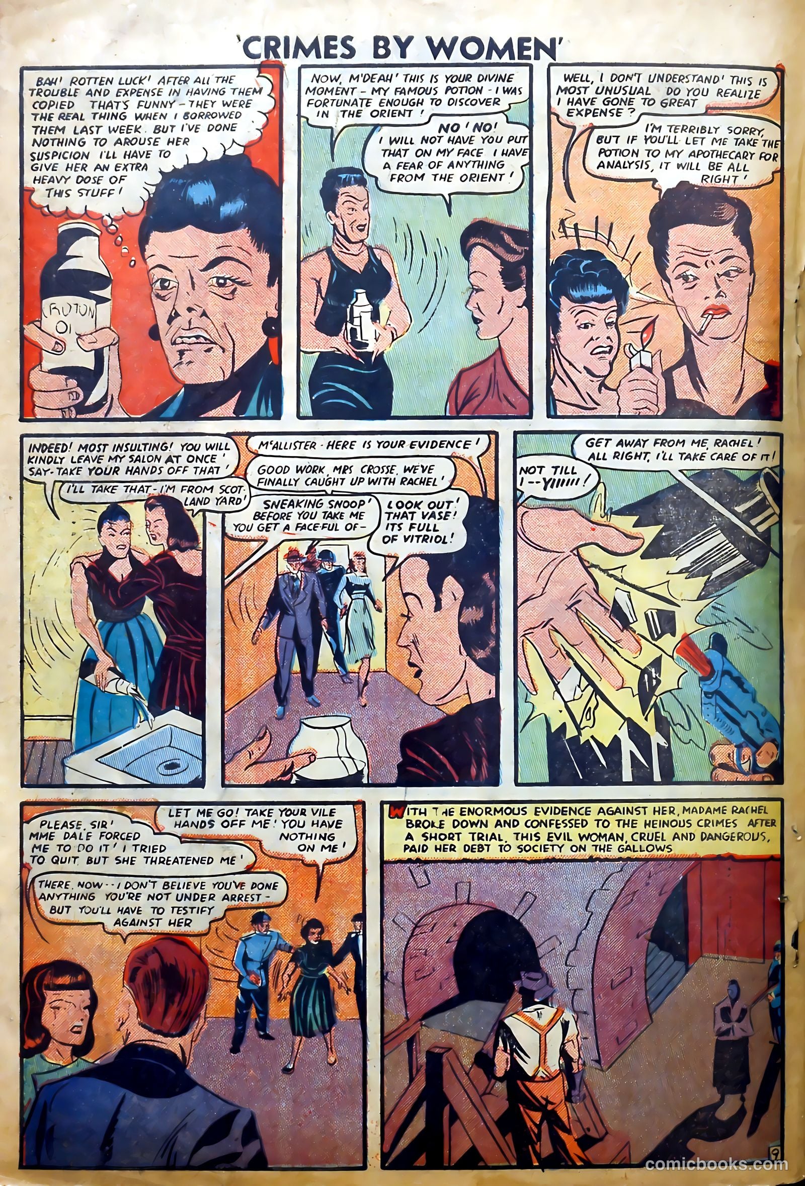 Crimes by Women #6 (1949) — page 32 of 36