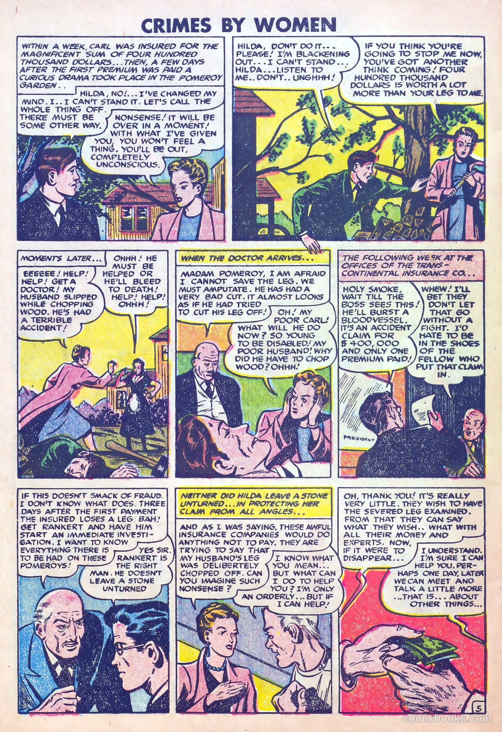 Crimes by Women #7 (1949) — page 28 of 36