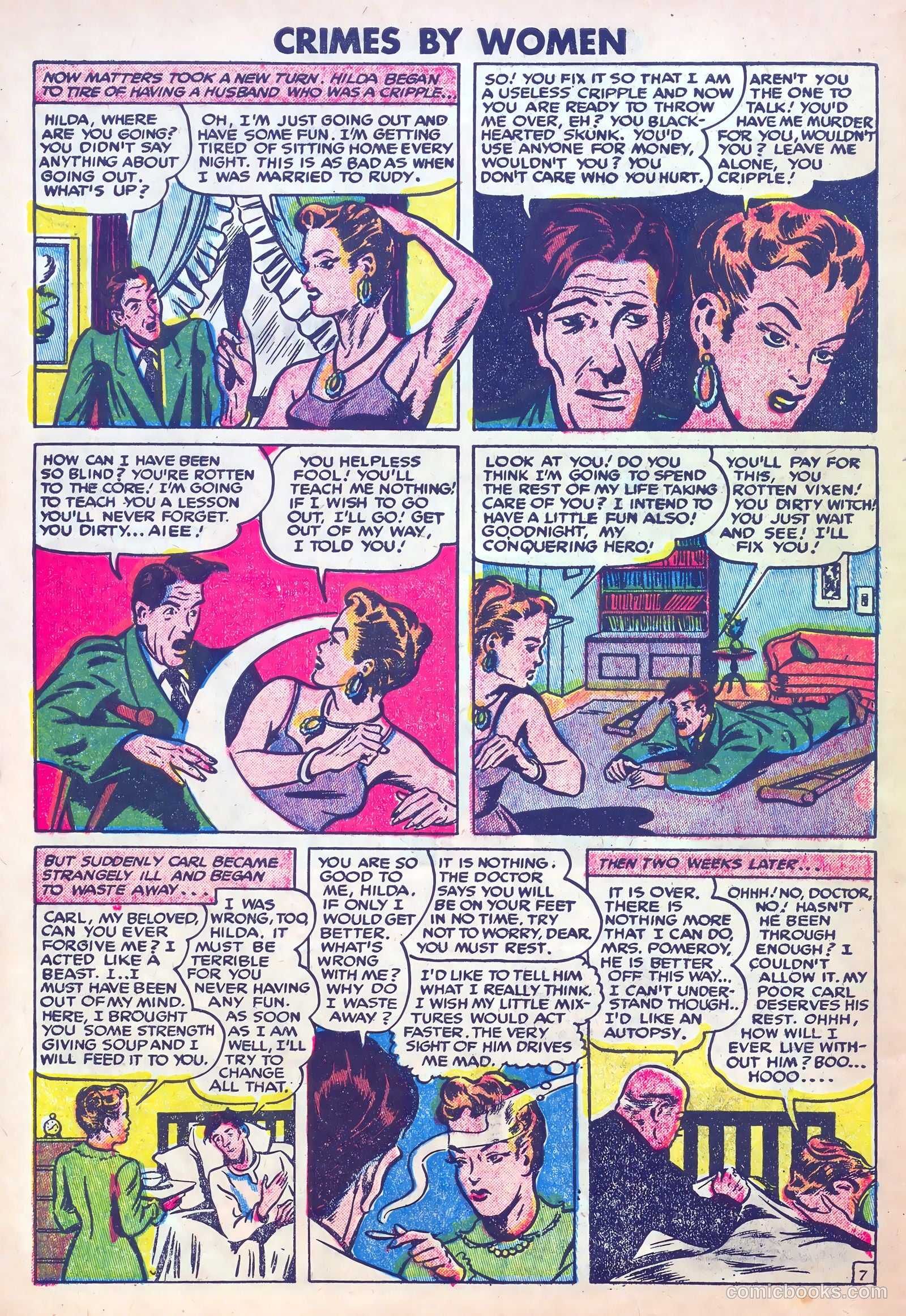 Crimes by Women #7 (1949) — page 30 of 36