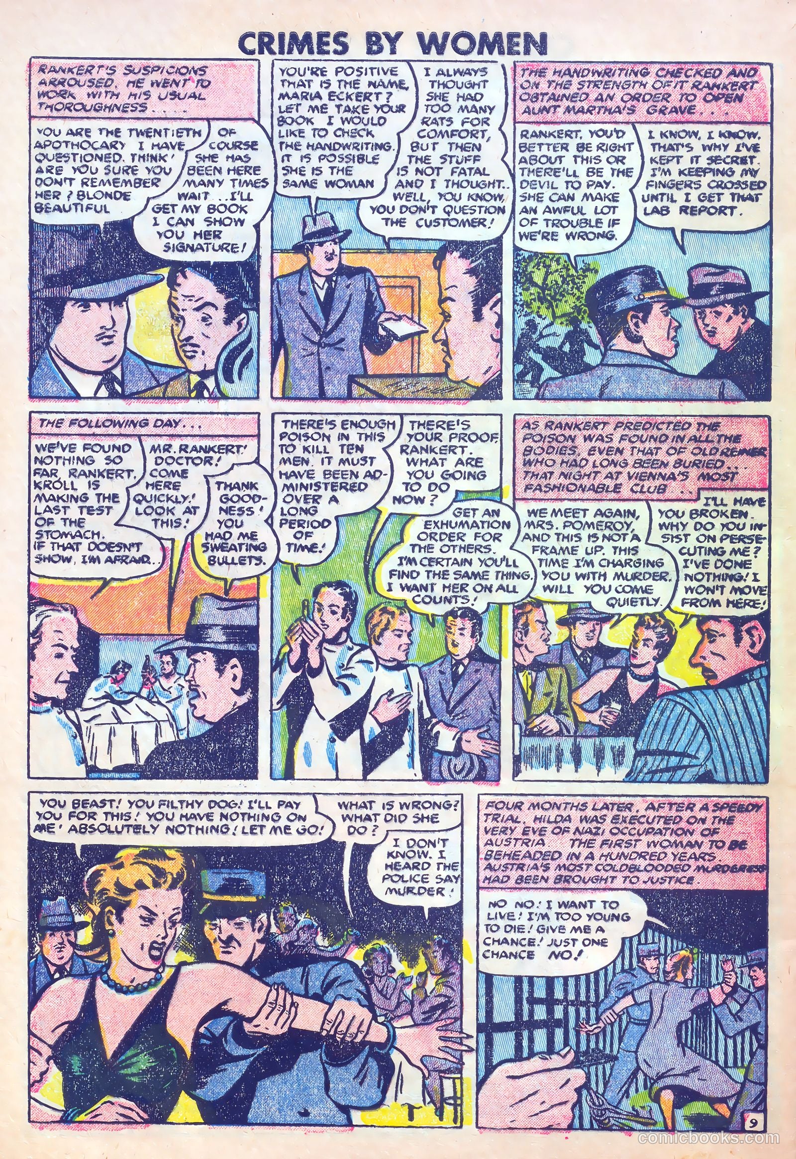 Crimes by Women #7 (1949) — page 32 of 36