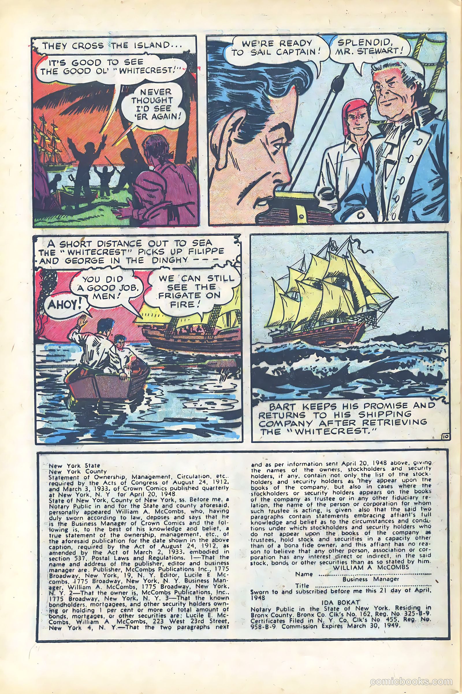 Crown Comics #16 (1949) — page 42