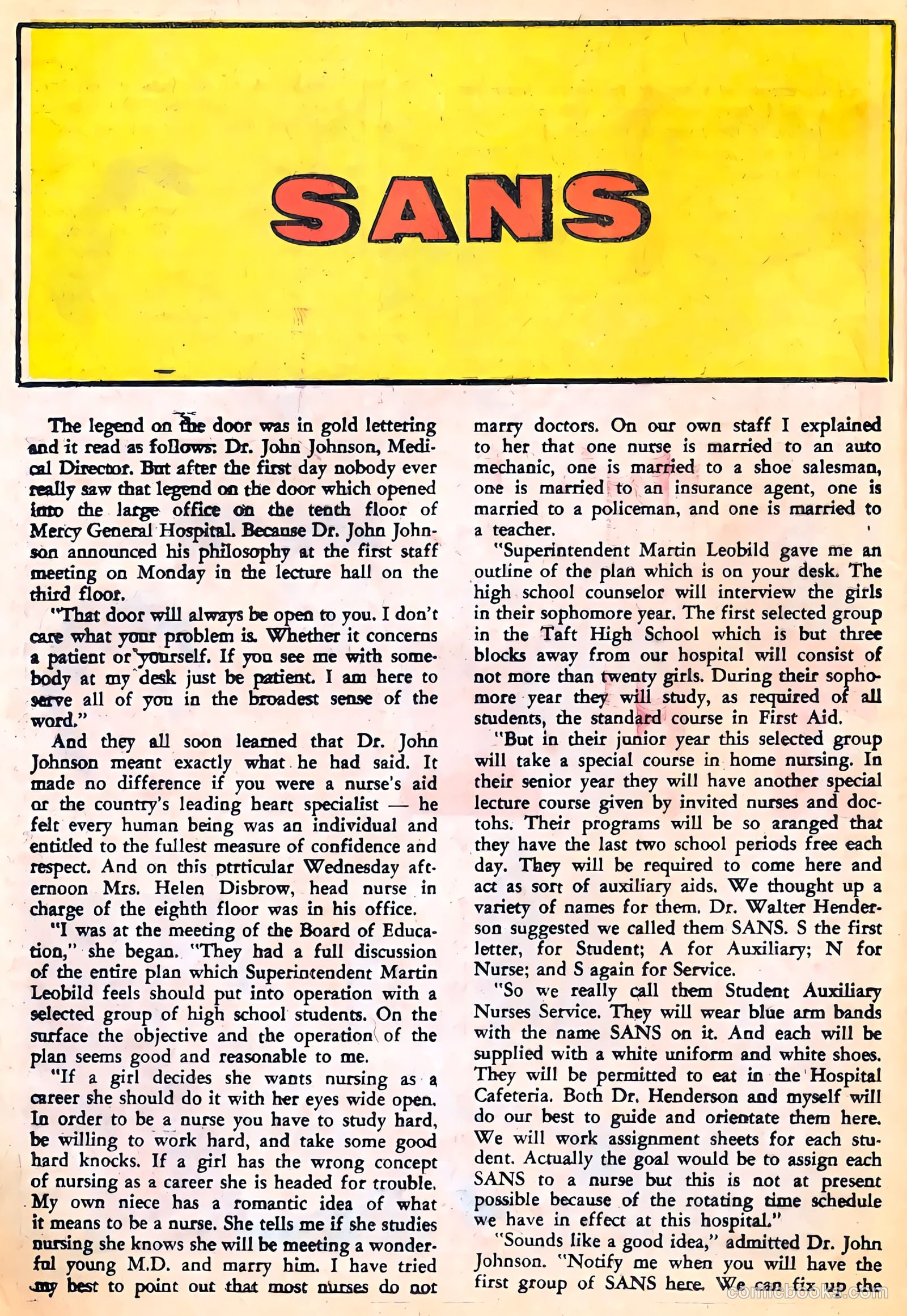 Cynthia Doyle, Nurse in Love #73 (1963) — page 20