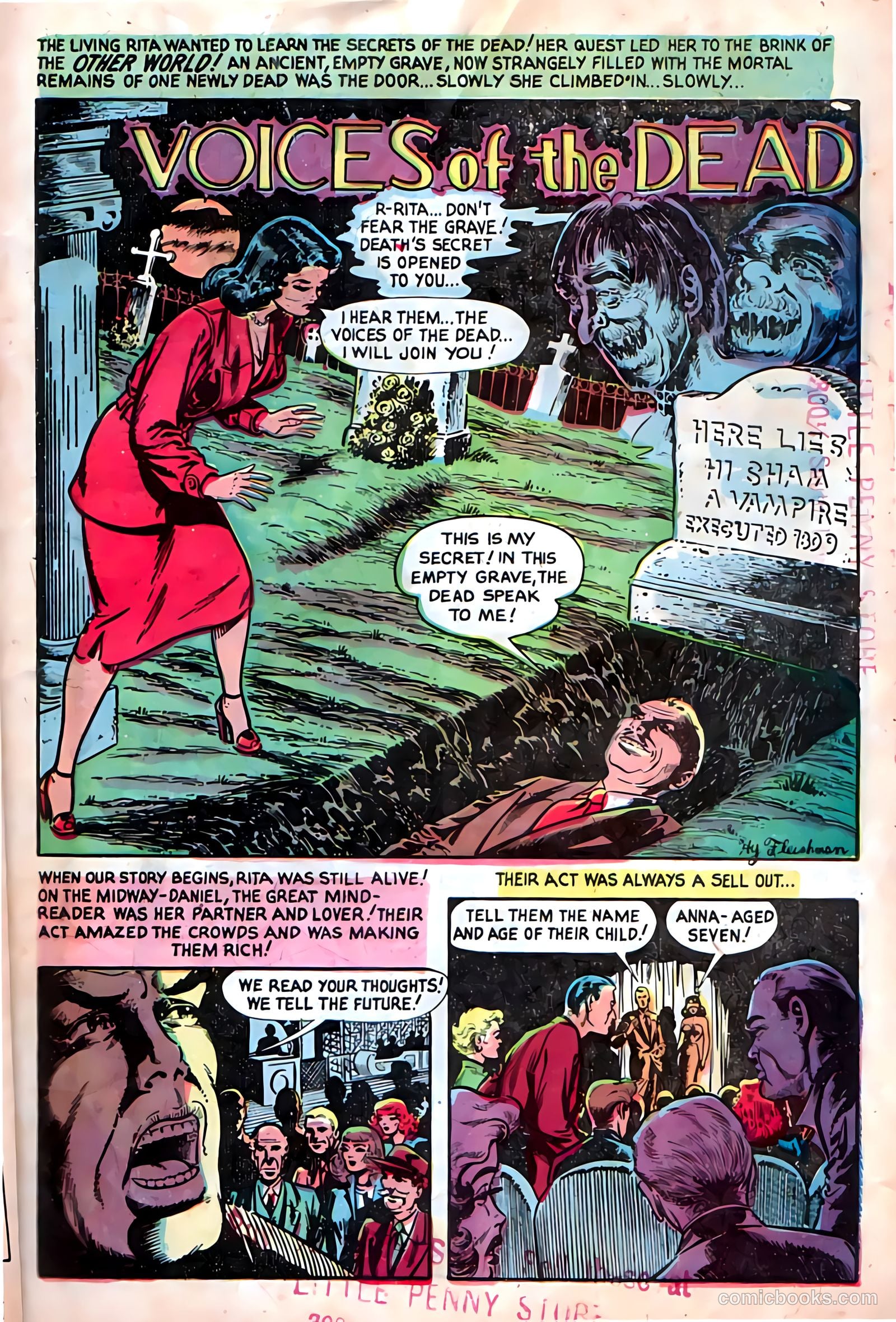Dark Mysteries #12 (1953, Master Comics) — page 3 of 36