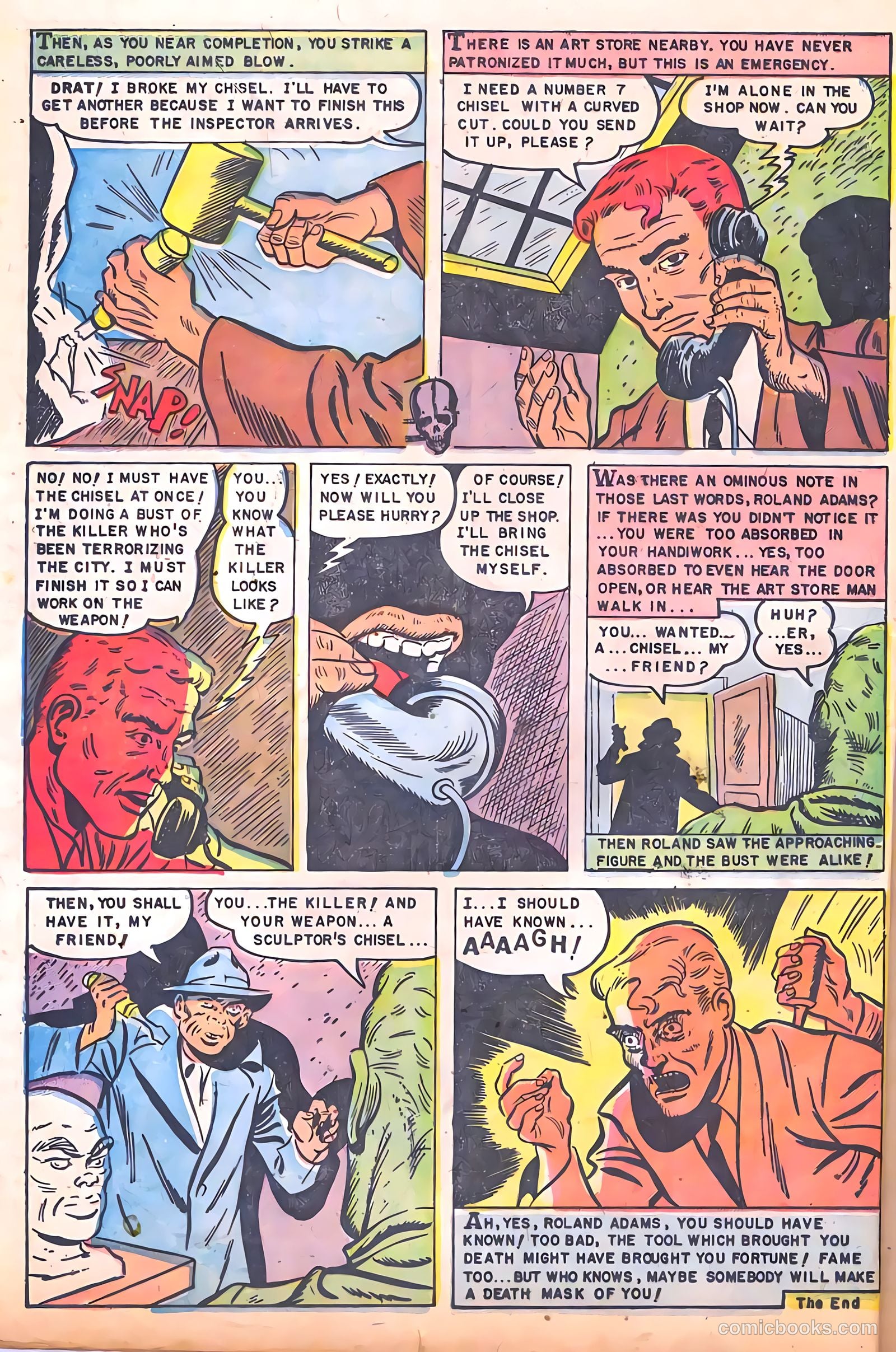 Dark Mysteries #12 (1953, Master Comics) — page 16 of 36