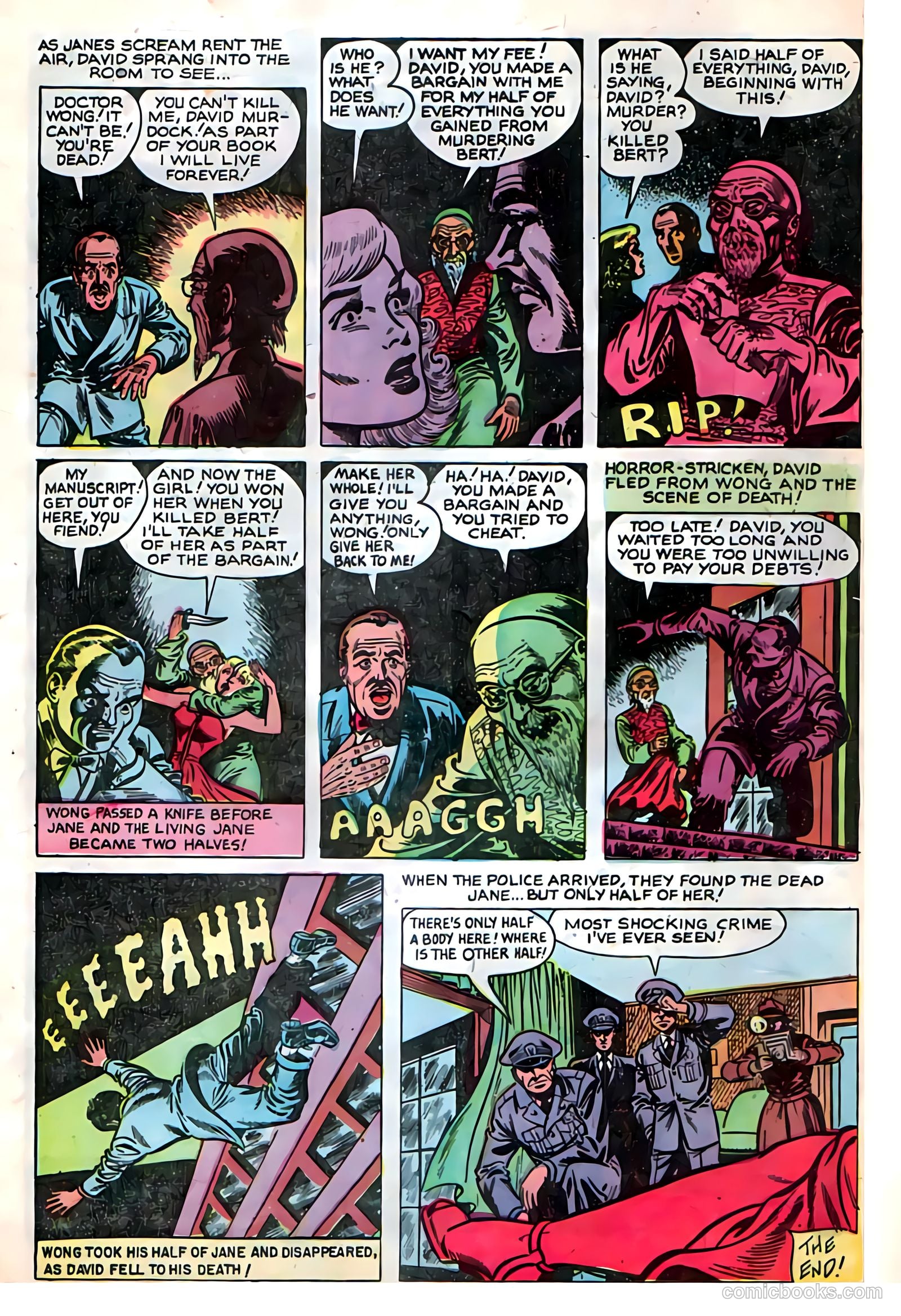 Dark Mysteries #12 (1953, Master Comics) — page 22 of 36
