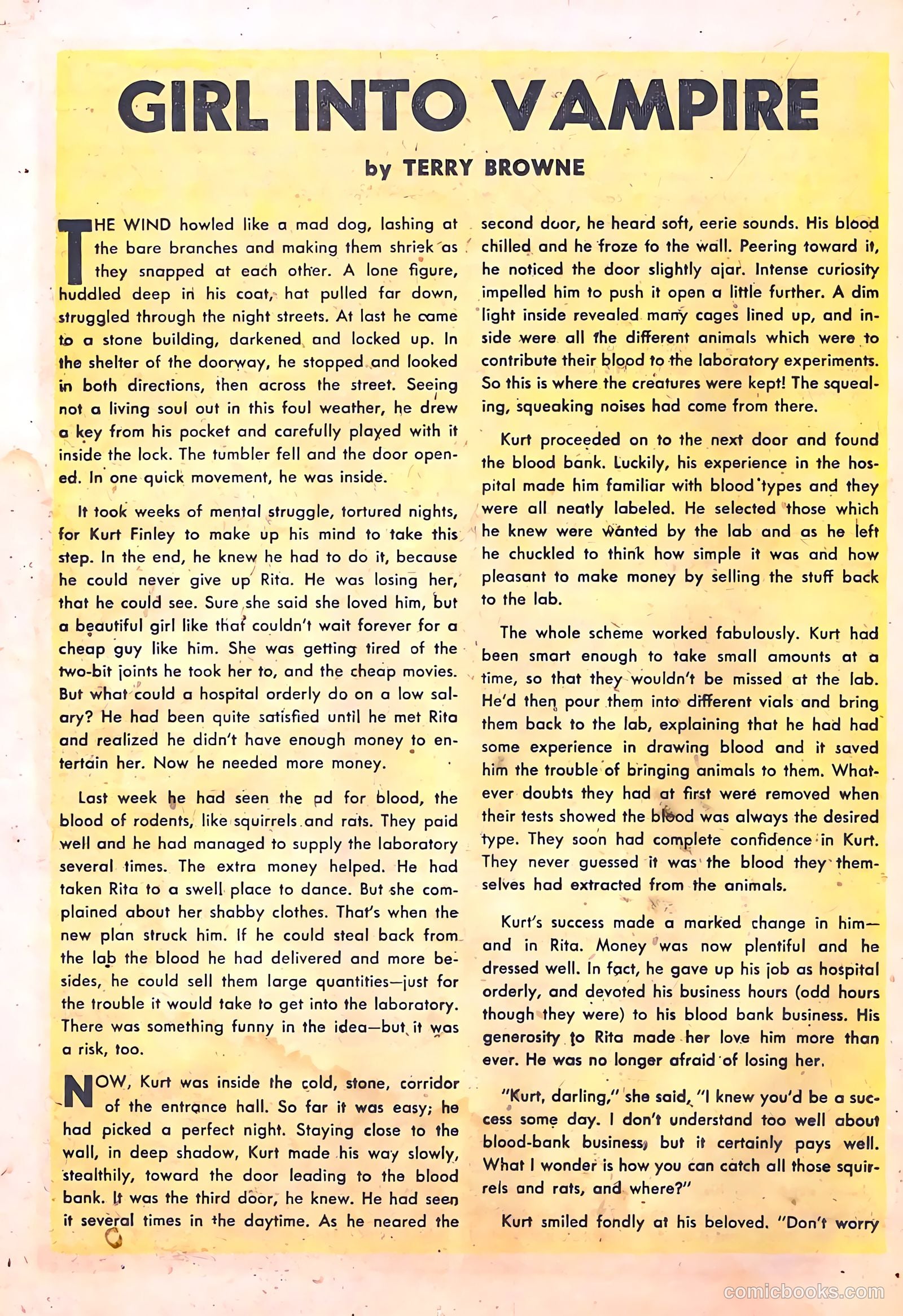 Dark Mysteries #13 (1953, Master Comics) — page 16 of 36