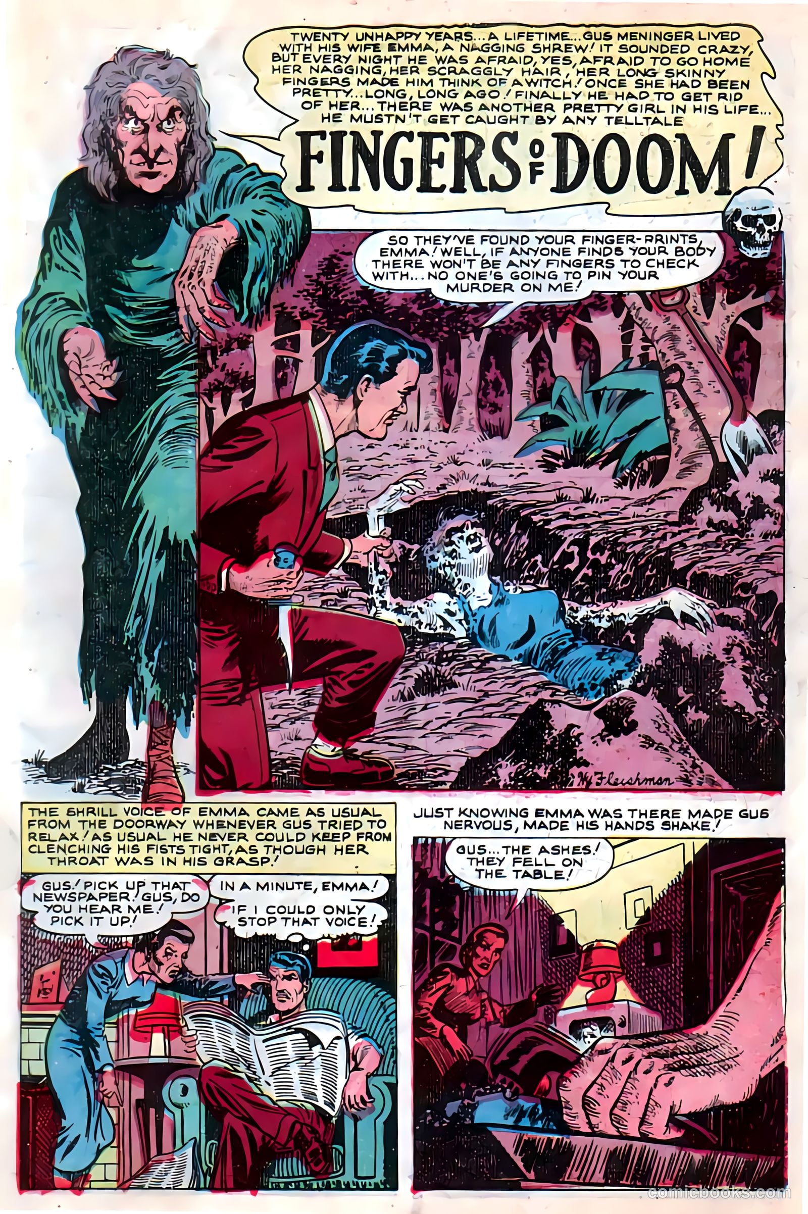Dark Mysteries #14 (1953, Master Comics) — page 2 of 33