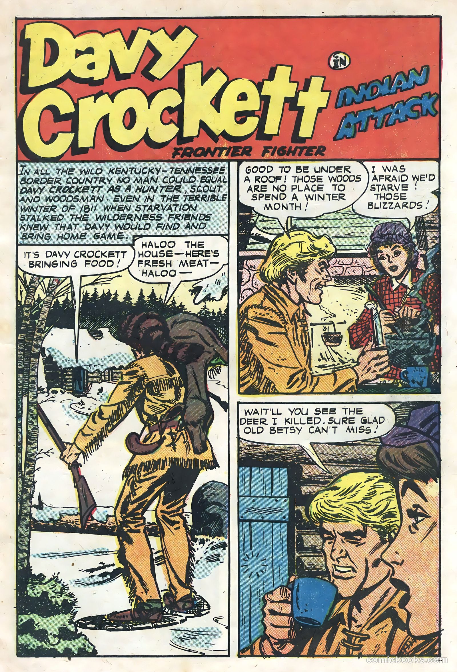 Davy Crockett #1 (1956, L. Miller & Son) — page 3 of 36
