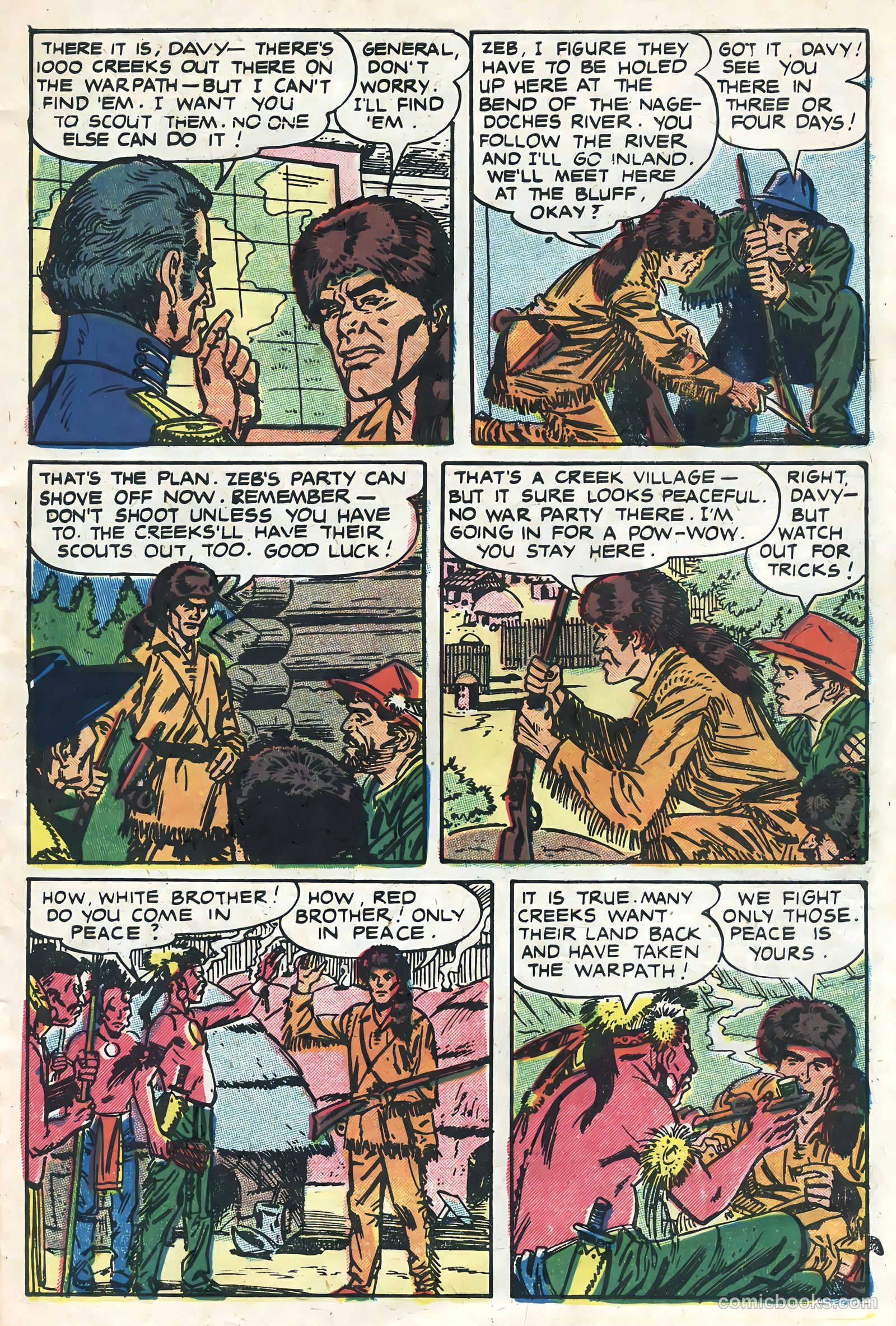 Davy Crockett #1 (1956, L. Miller & Son) — page 7 of 36