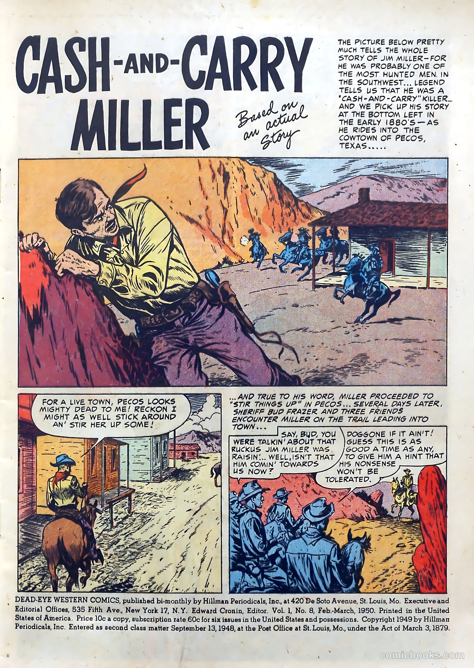 Dead-Eye Western Comics #8 (1950) — page 3 of 52