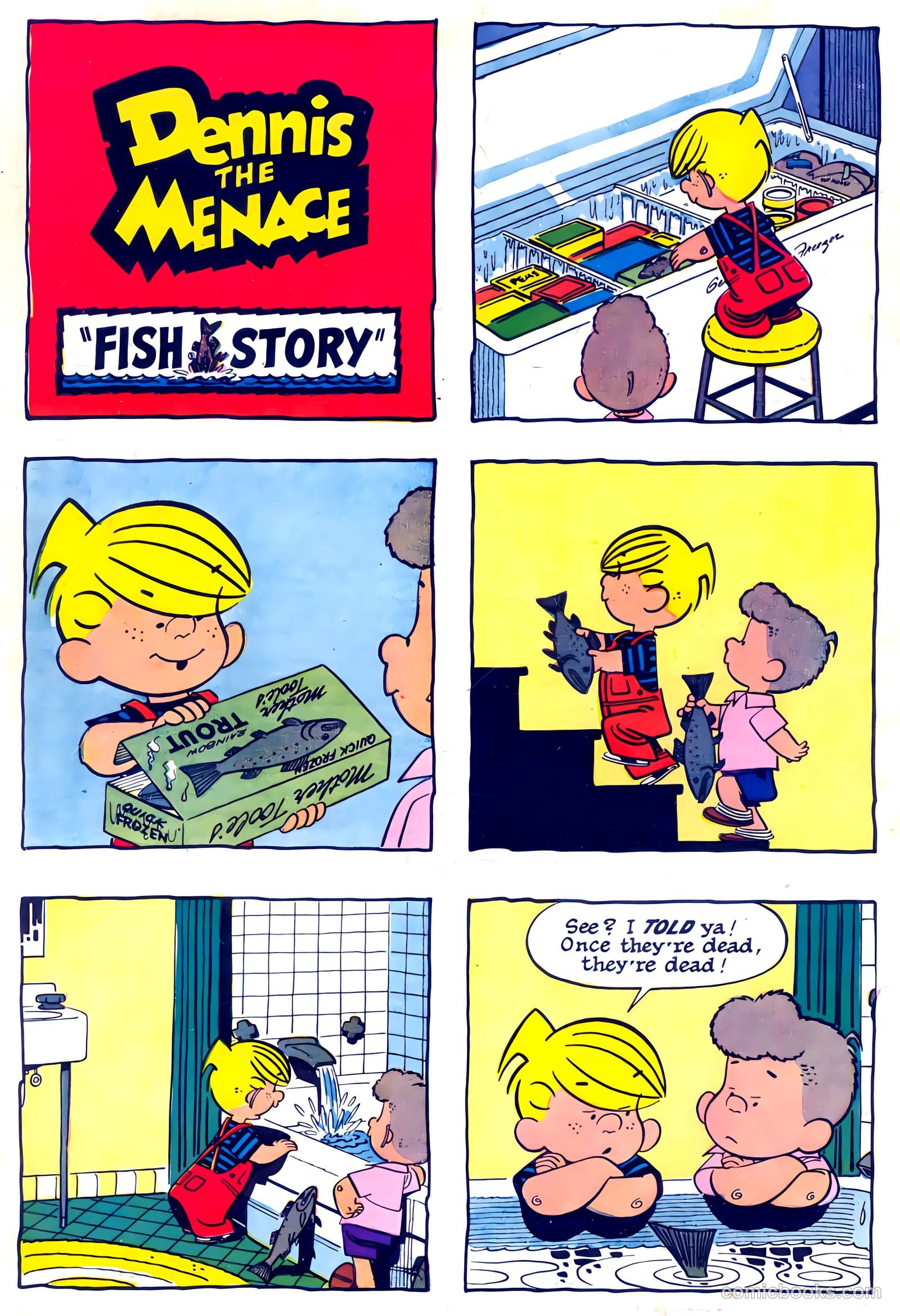 Dennis the Menace #40 (1960, Hallden; Fawcett) — page 36 of 36