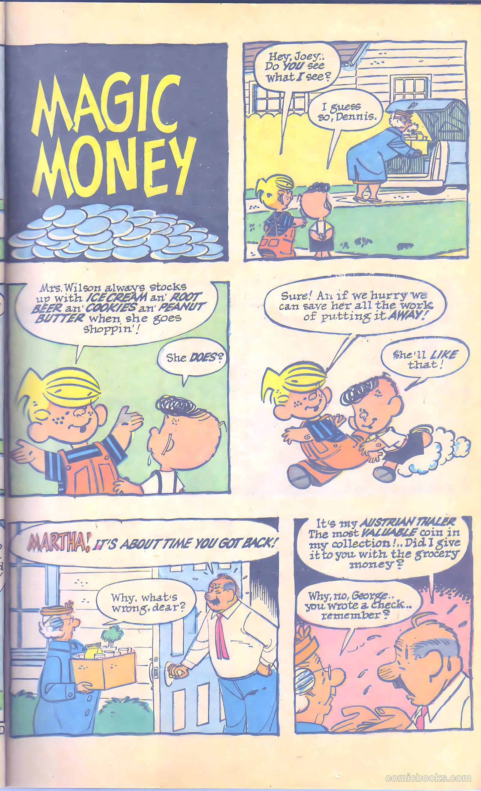 Dennis the Menace Giant #12 (1962, Hallden; Fawcett) — page 21 of 84