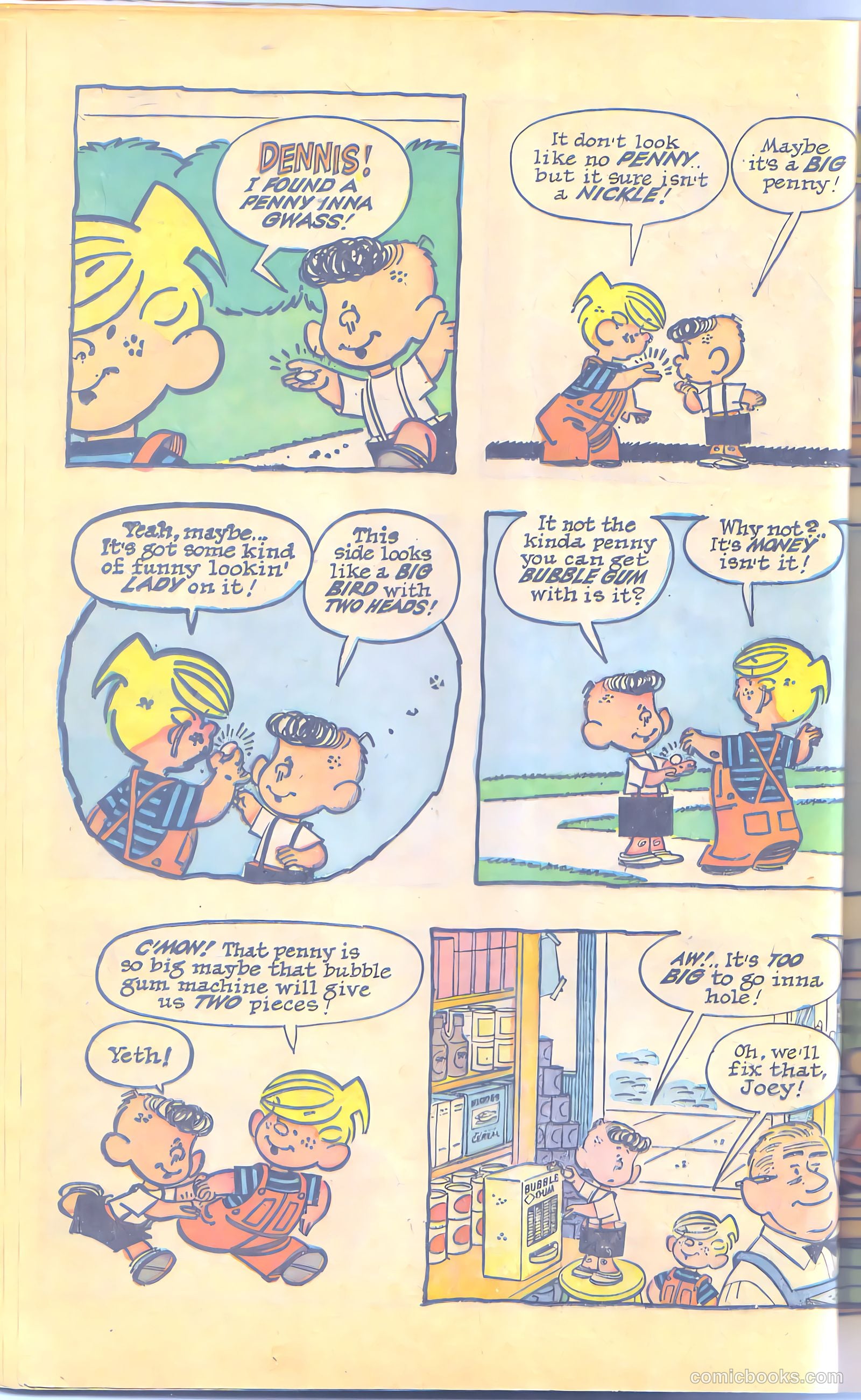 Dennis the Menace Giant #12 (1962, Hallden; Fawcett) — page 24 of 84