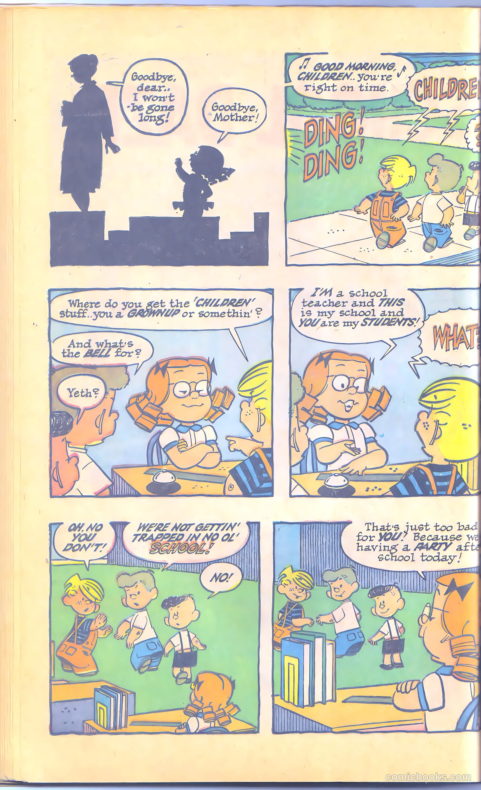 Dennis the Menace Giant #12 (1962, Hallden; Fawcett) — page 40 of 84