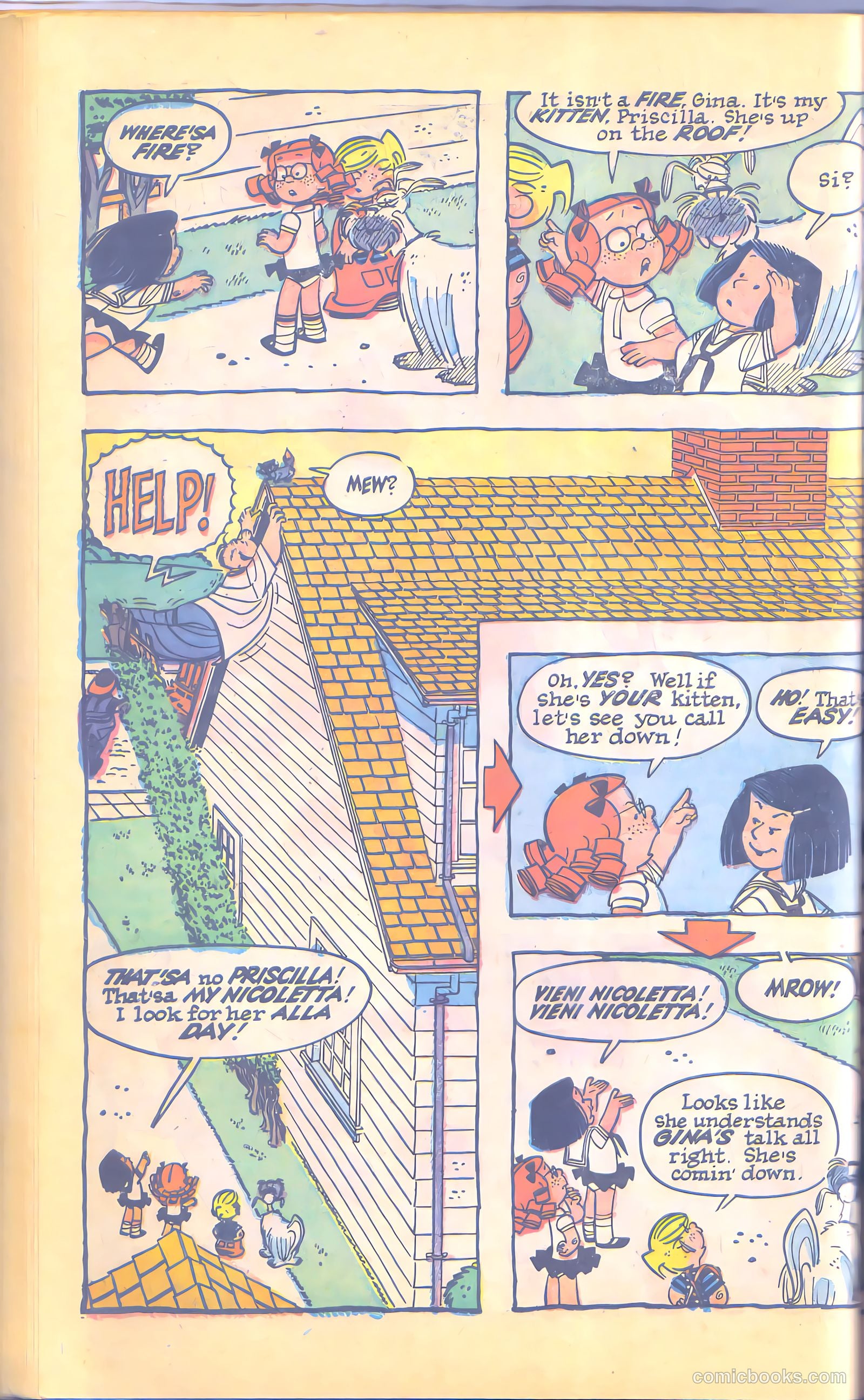 Dennis the Menace Giant #12 (1962, Hallden; Fawcett) — page 54 of 84