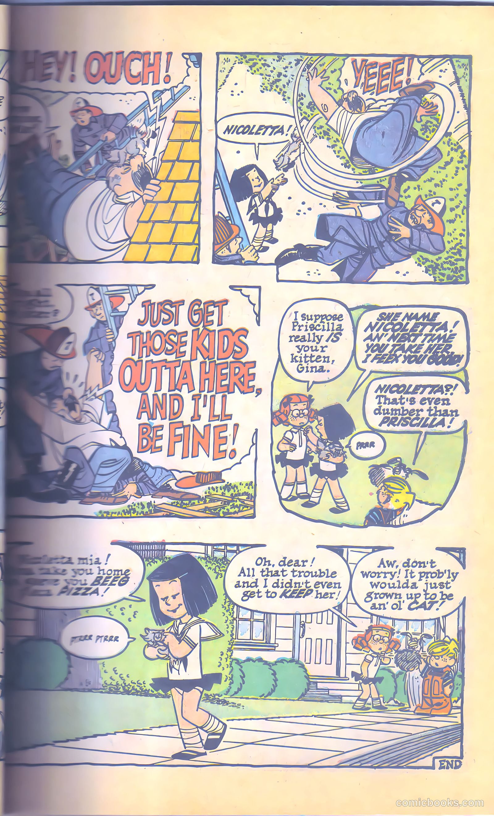 Dennis the Menace Giant #12 (1962, Hallden; Fawcett) — page 55 of 84