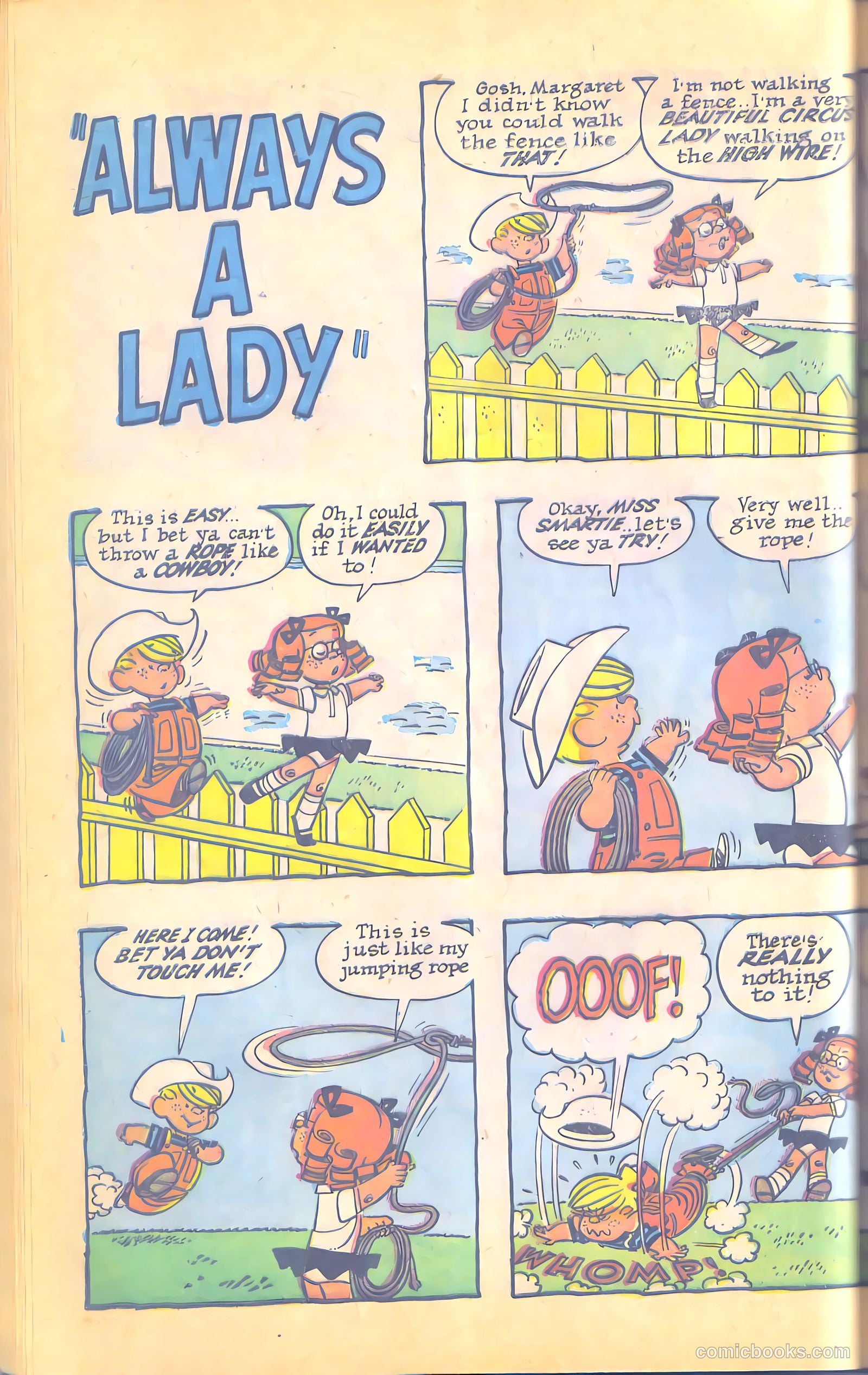 Dennis the Menace Giant #12 (1962, Hallden; Fawcett) — page 56 of 84