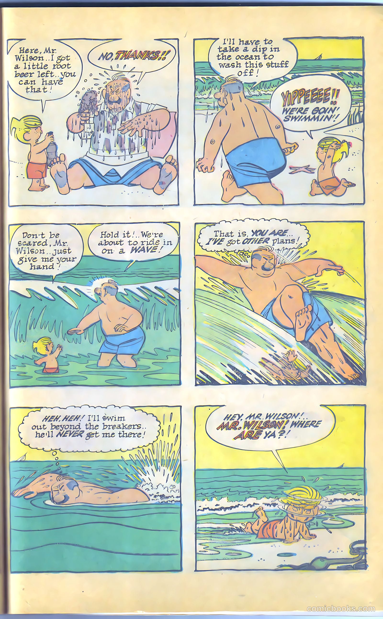 Dennis the Menace Giant #12 (1962, Hallden; Fawcett) — page 65 of 84