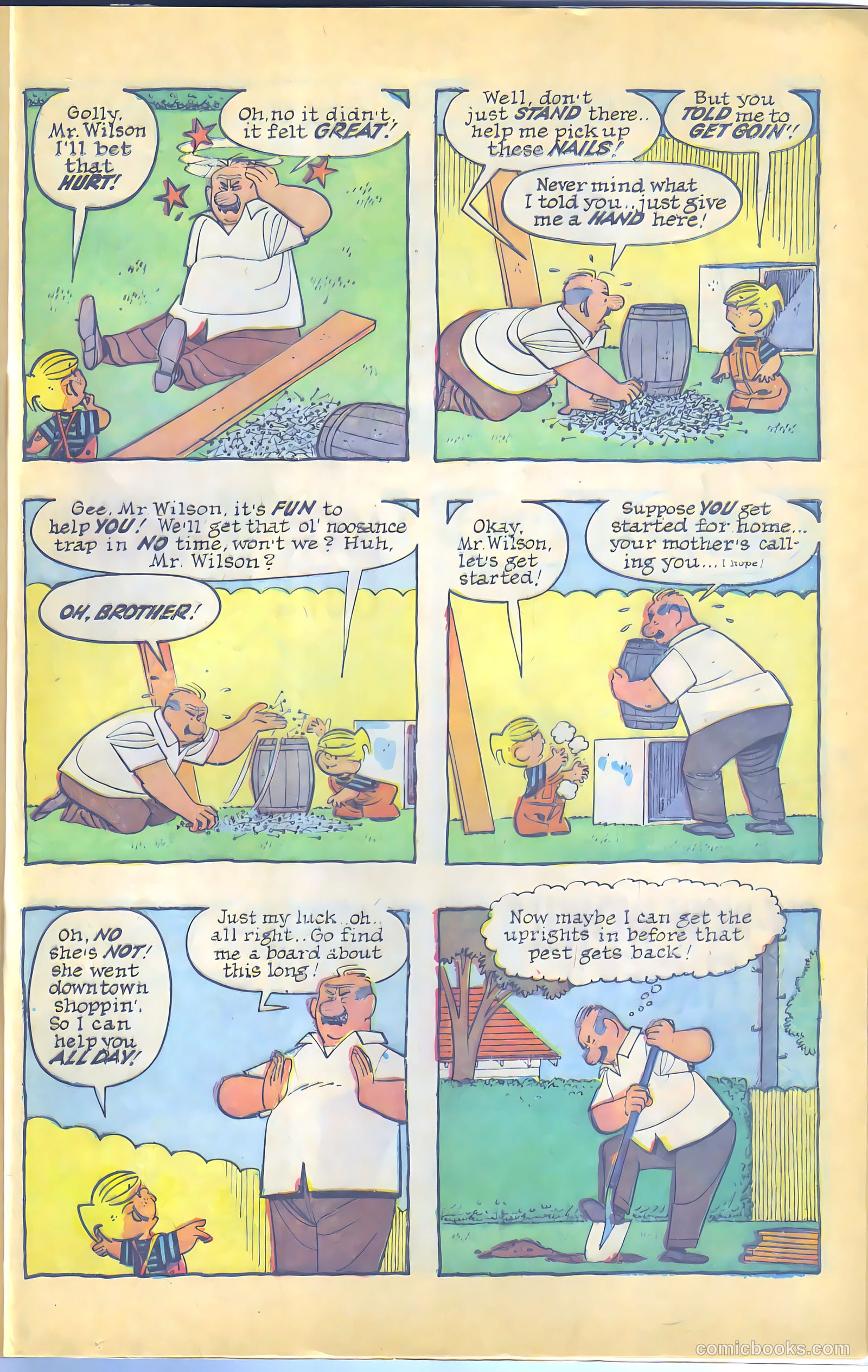 Dennis the Menace Giant #12 (1962, Hallden; Fawcett) — page 77 of 84