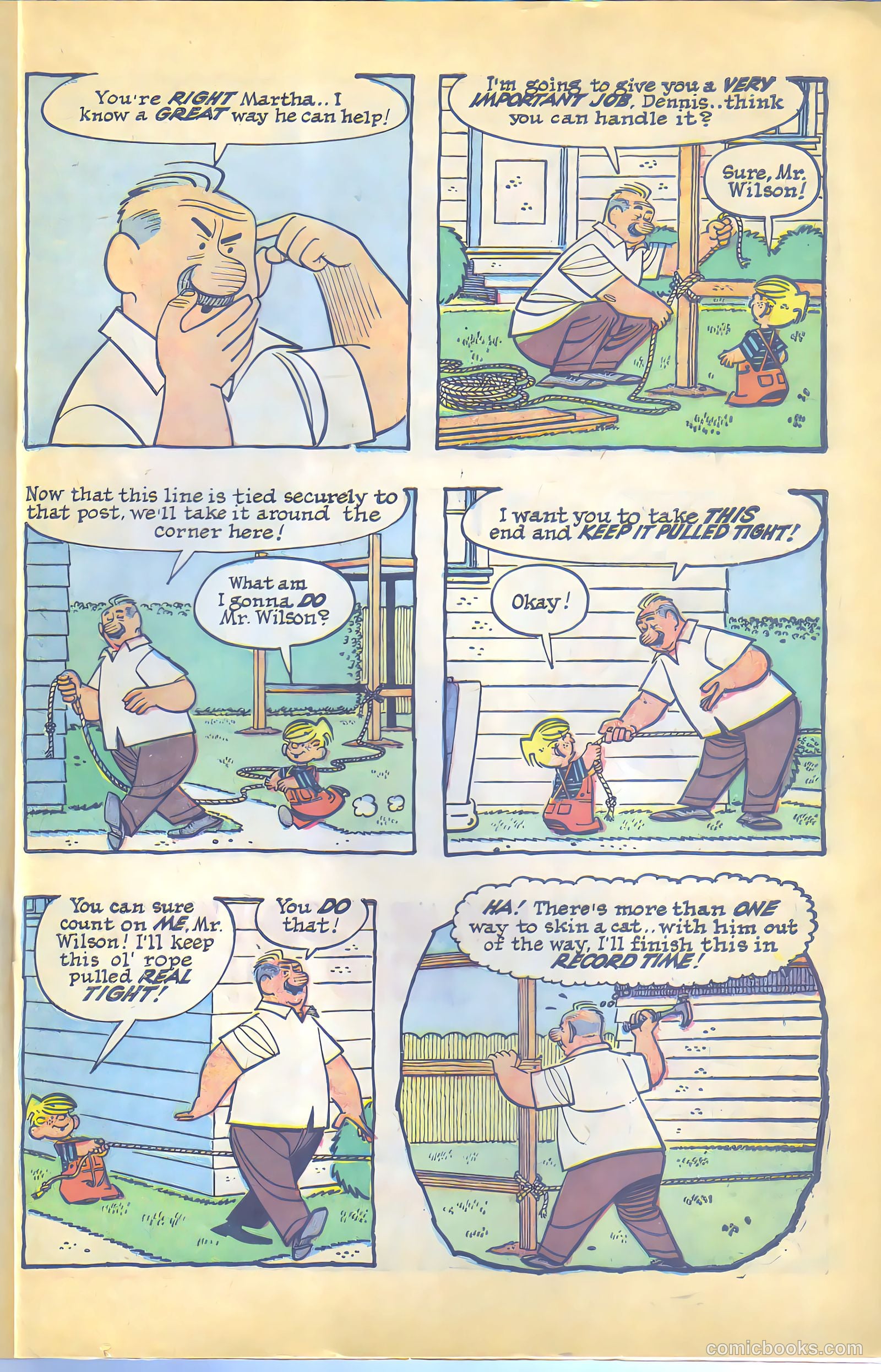 Dennis the Menace Giant #12 (1962, Hallden; Fawcett) — page 79 of 84