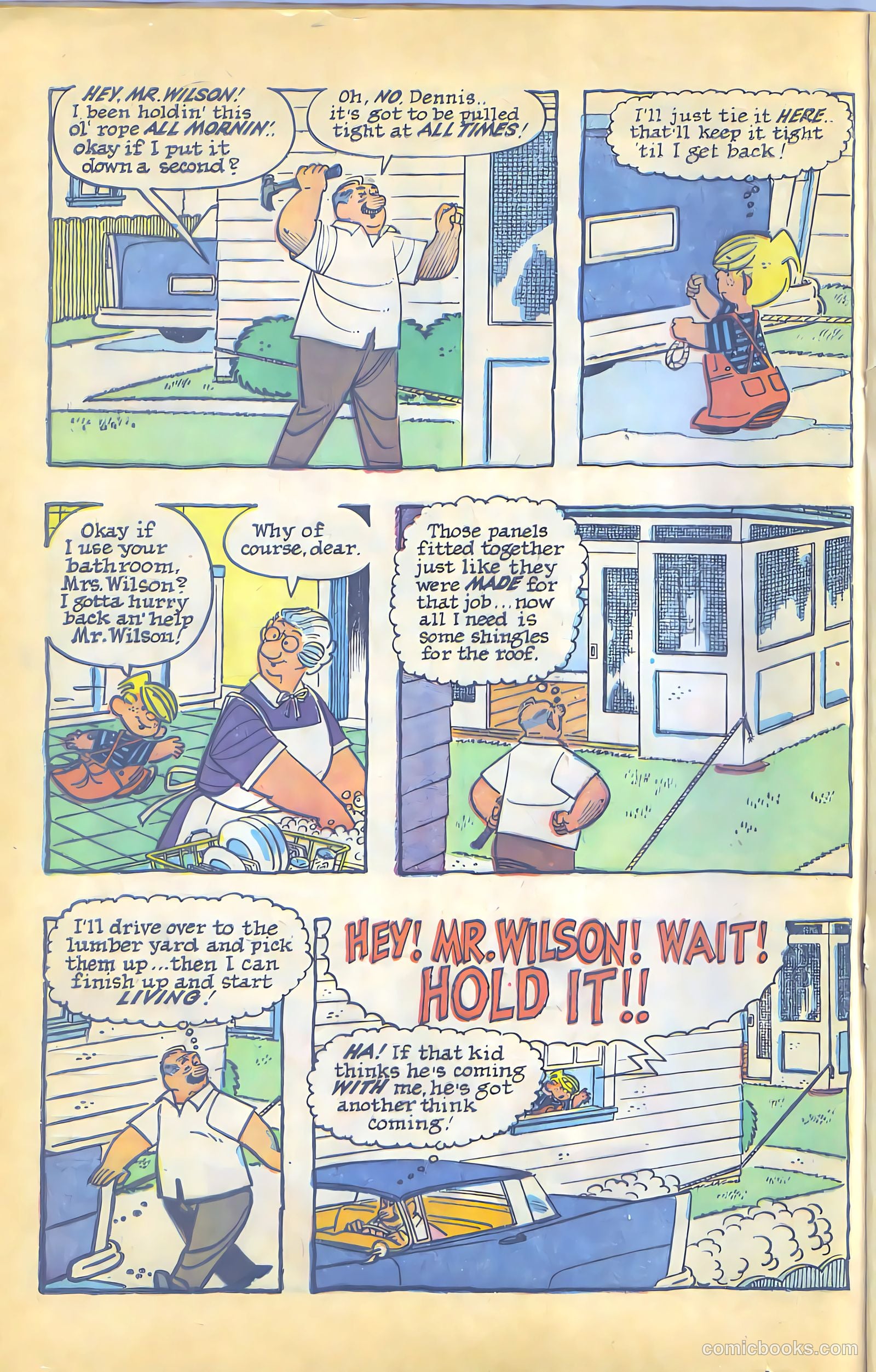 Dennis the Menace Giant #12 (1962, Hallden; Fawcett) — page 80 of 84