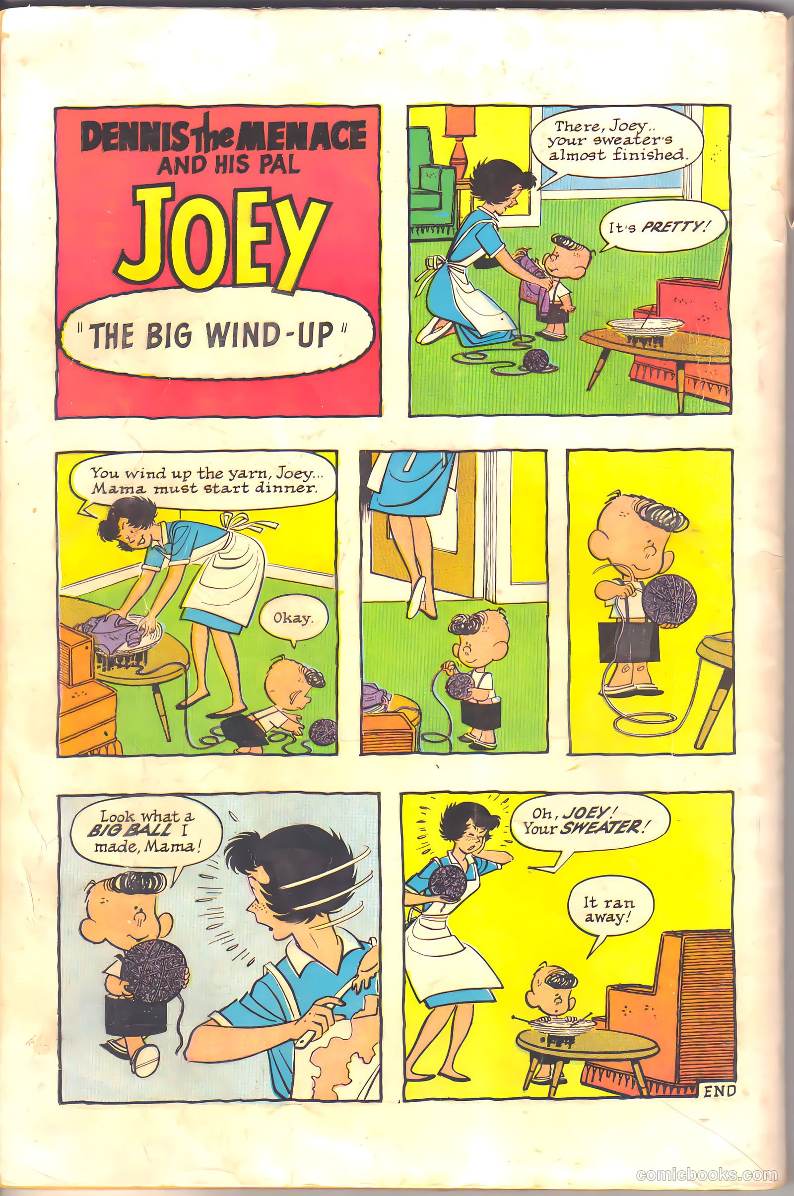 Dennis the Menace Giant #12 (1962, Hallden; Fawcett) — page 84 of 84