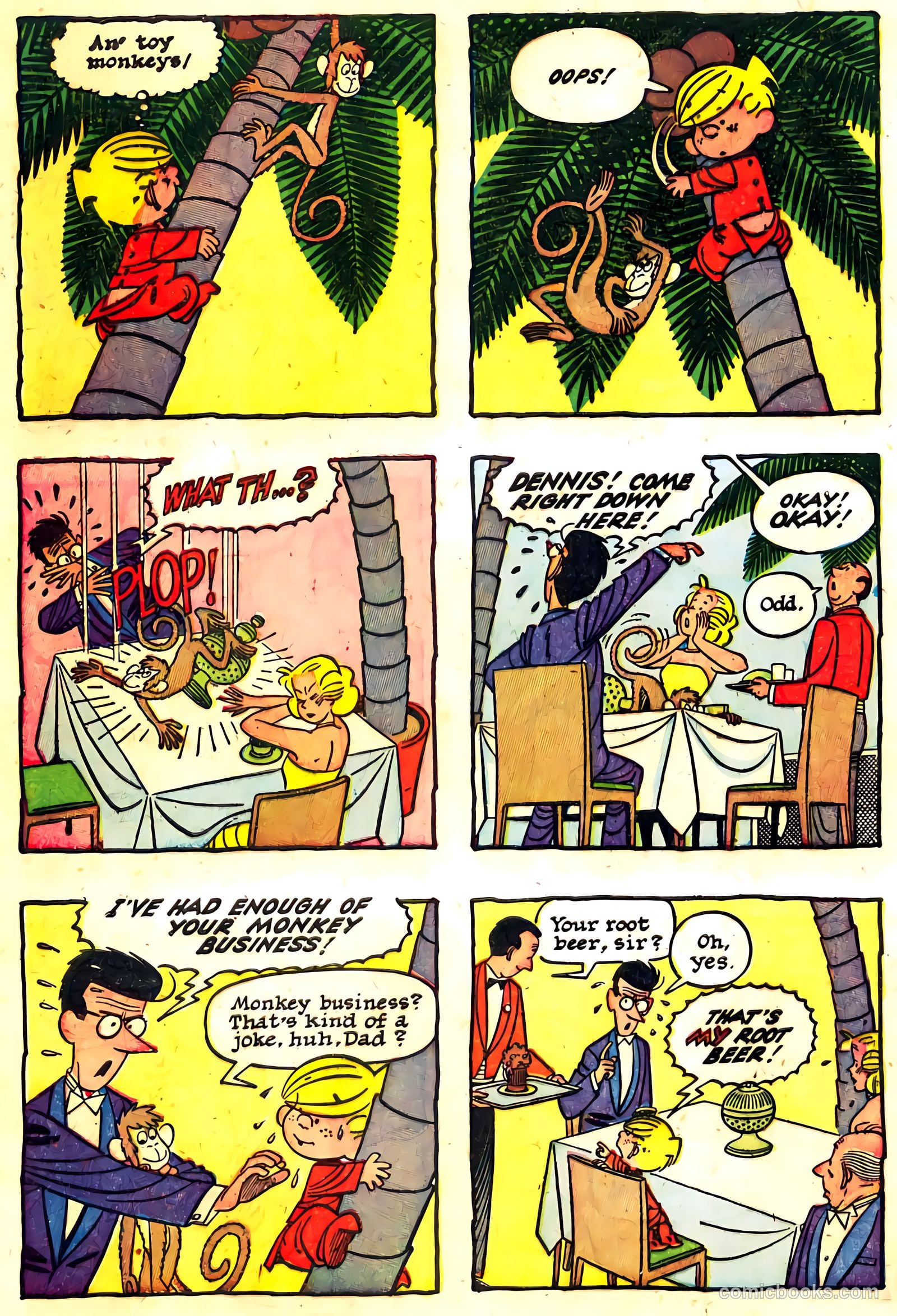 Dennis the Menace Giant #7 (1959, Hallden; Fawcett) — page 16 of 100