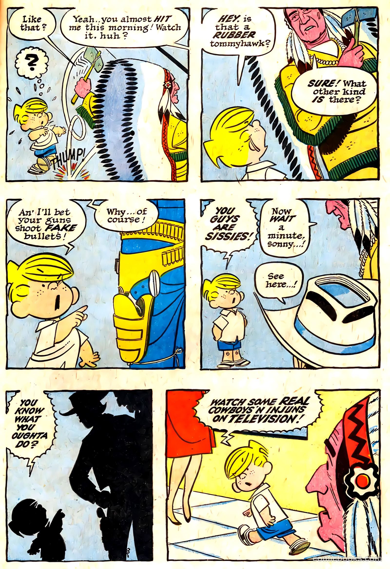 Dennis the Menace Giant #7 (1959, Hallden; Fawcett) — page 38 of 100