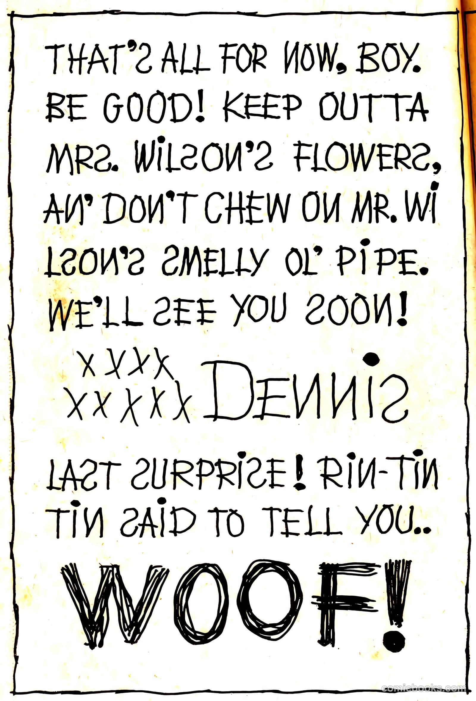Dennis the Menace Giant #7 (1959, Hallden; Fawcett) — page 60 of 100