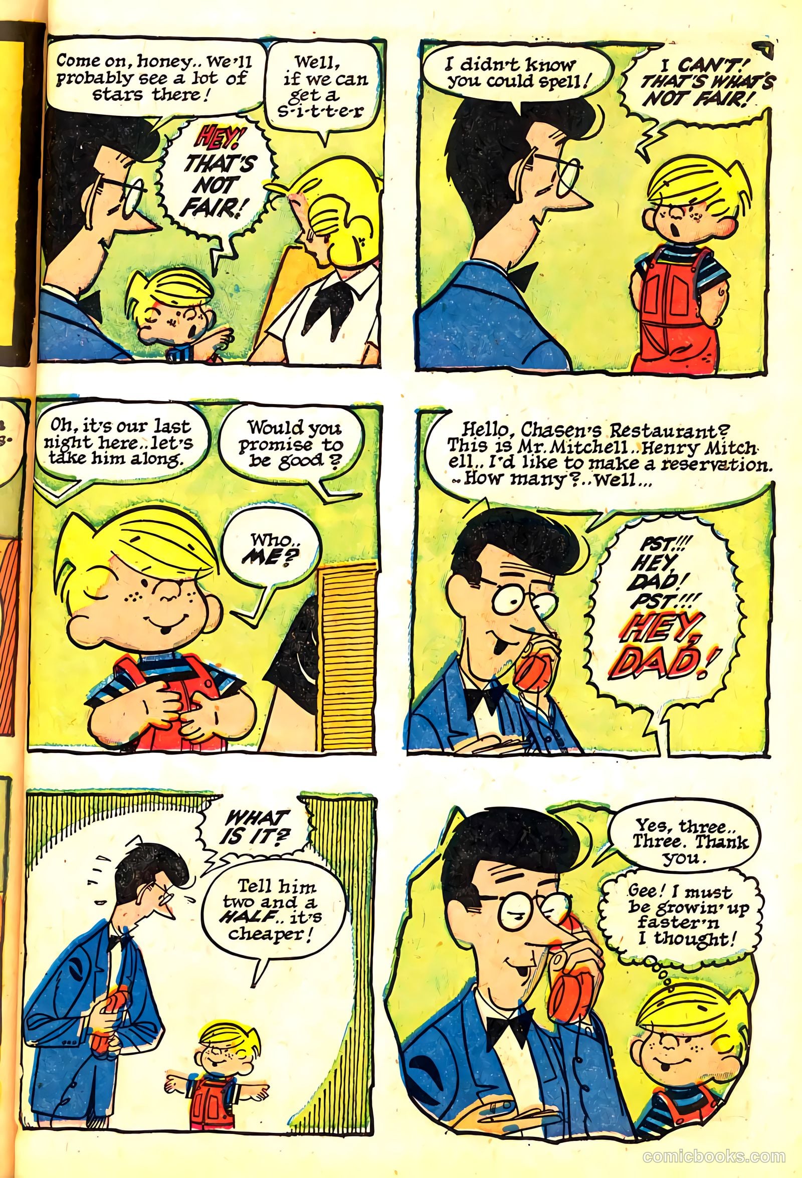 Dennis the Menace Giant #7 (1959, Hallden; Fawcett) — page 87 of 100