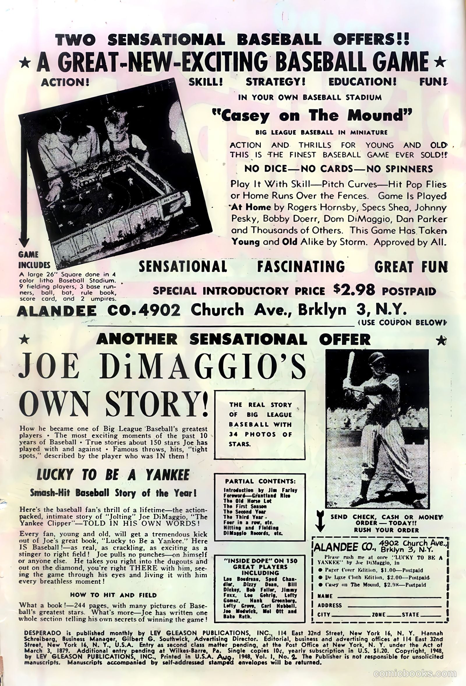 Desperado #2 (1948, Lev Gleason Publications, Inc.) — page 2 of 36