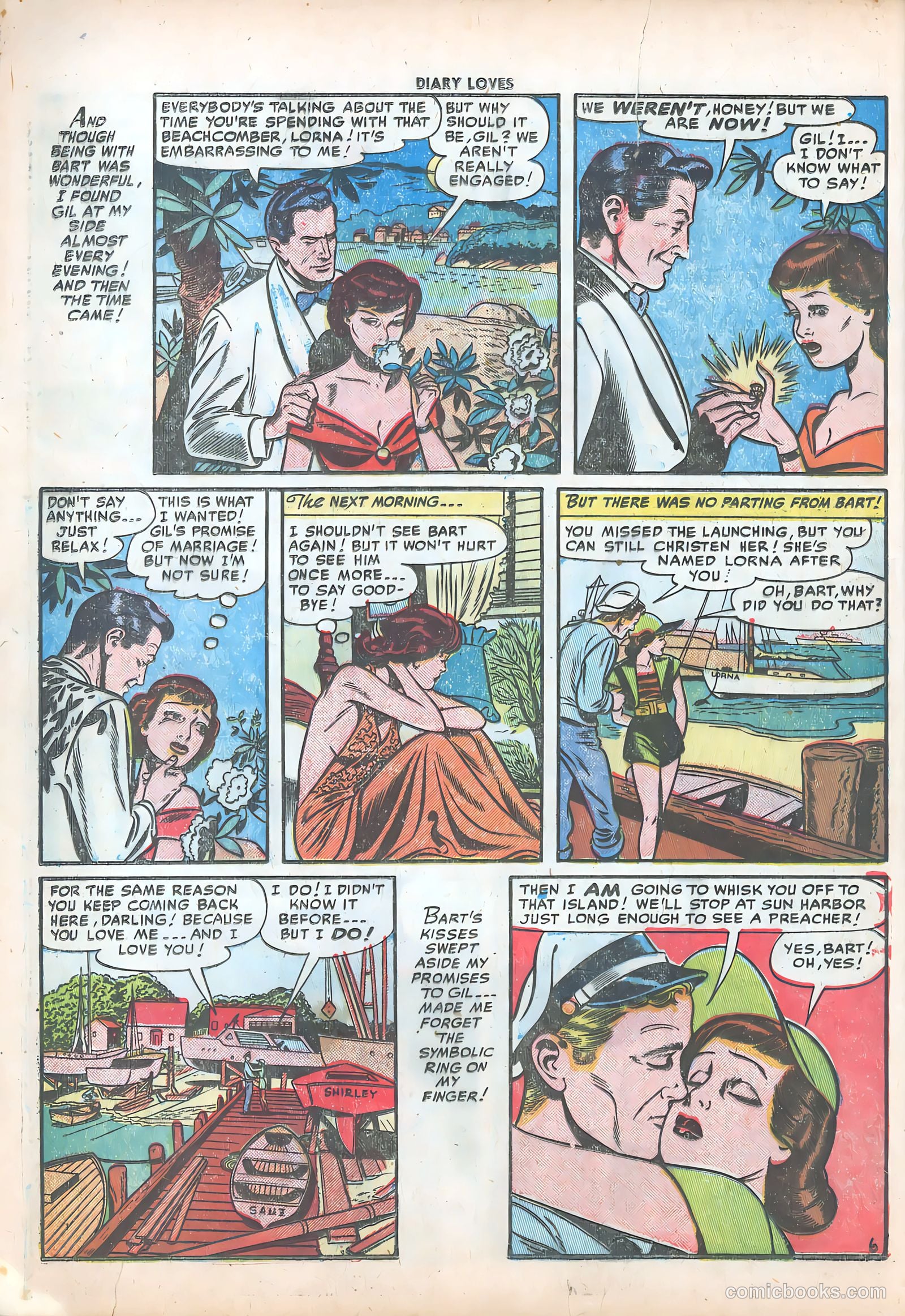 Diary Loves #18 (1952) — page 8 of 34