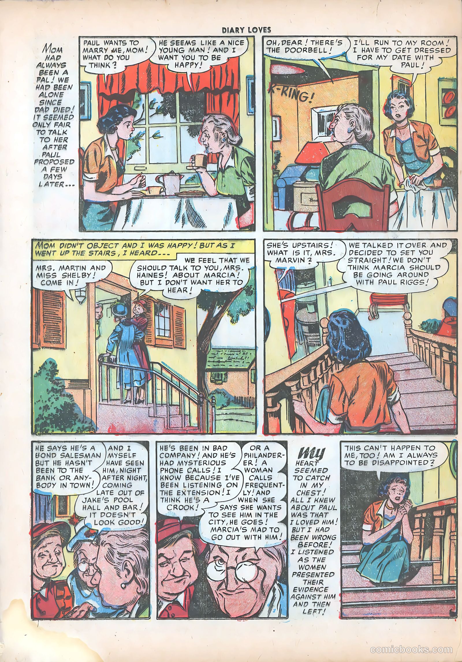 Diary Loves #18 (1952) — page 32 of 34