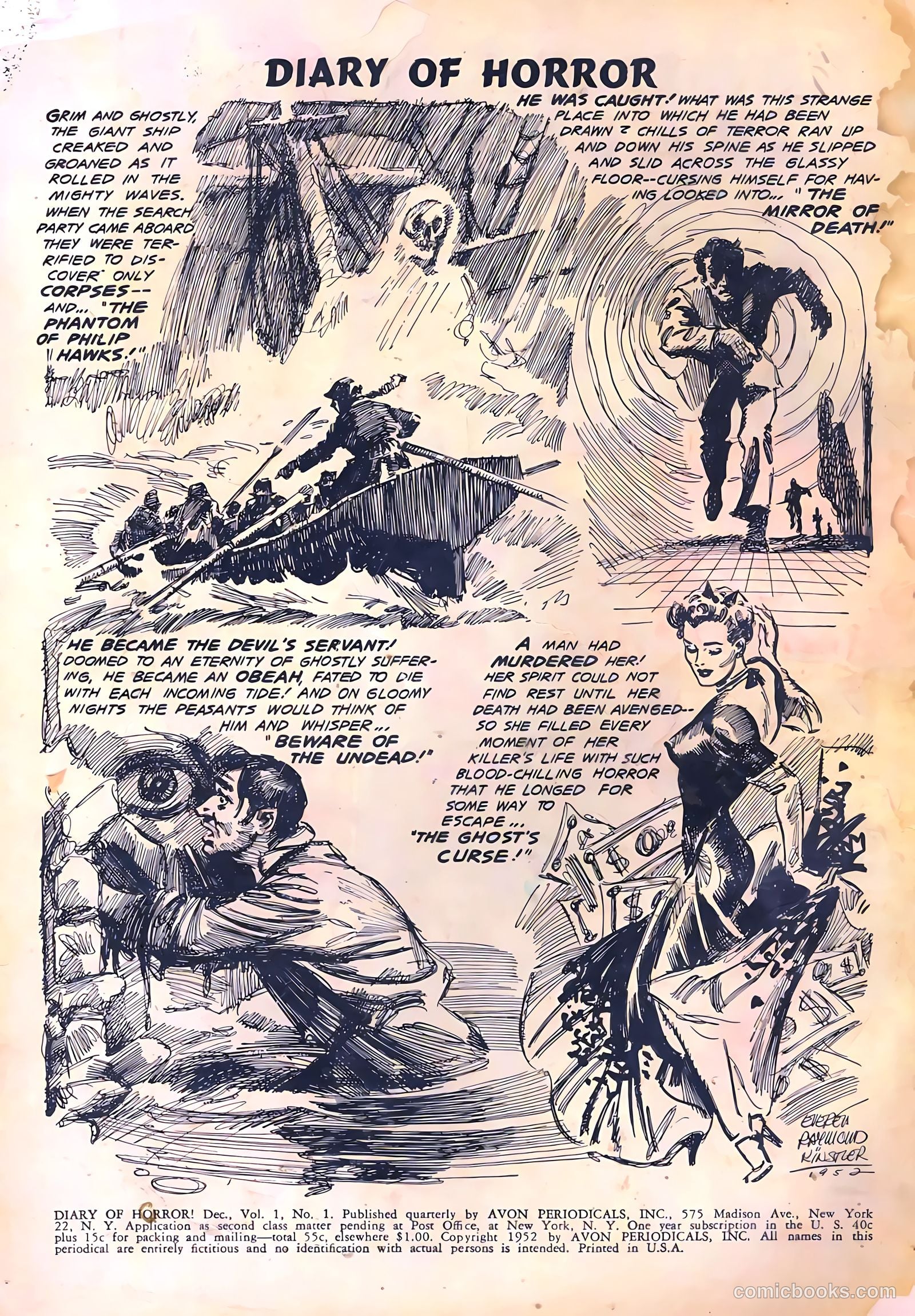 Diary of Horror #1 (1952) — page 2 of 36
