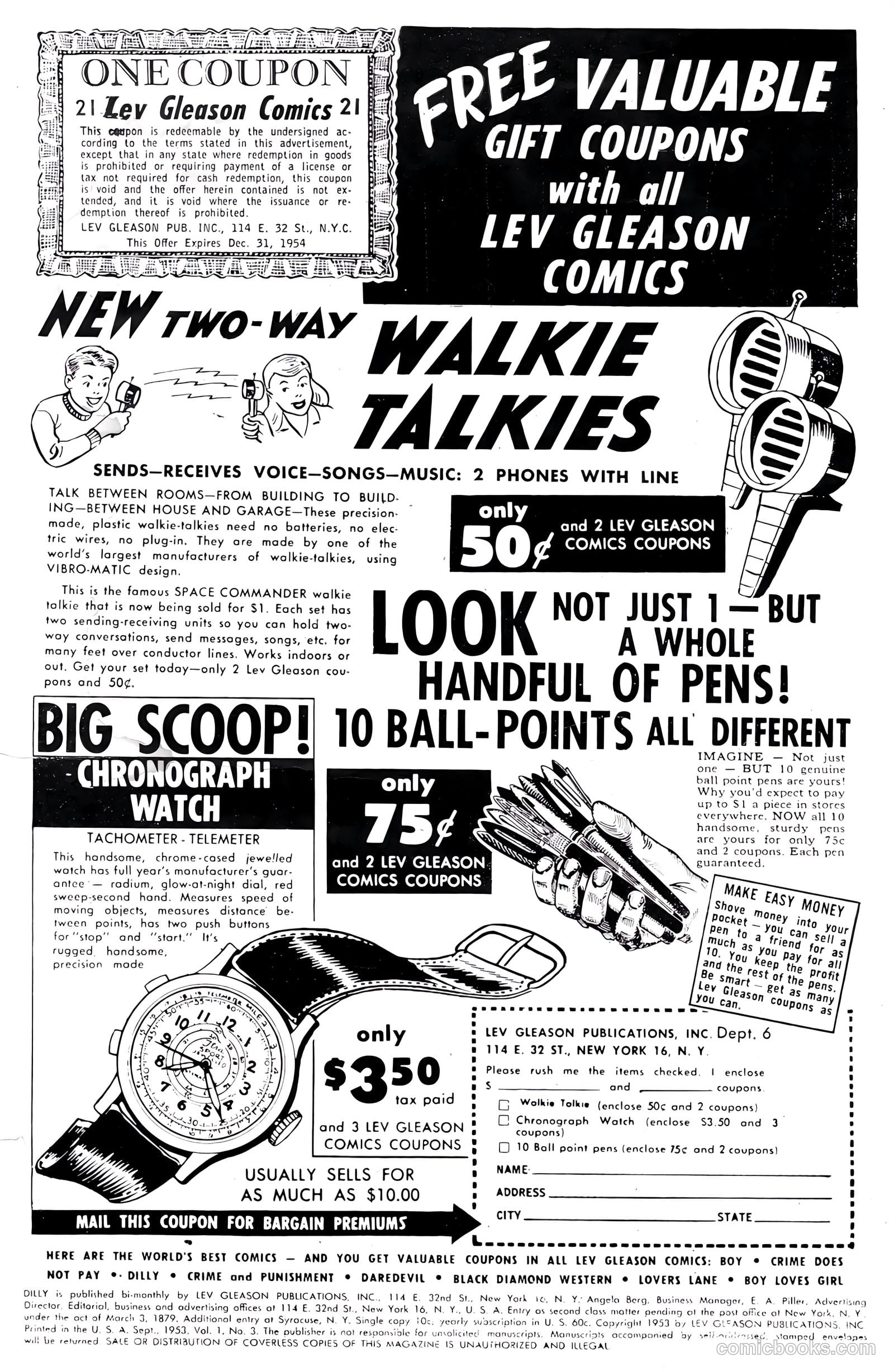 Dilly #3 (1953, Lev Gleason Publications, Inc.) — page 2 of 36
