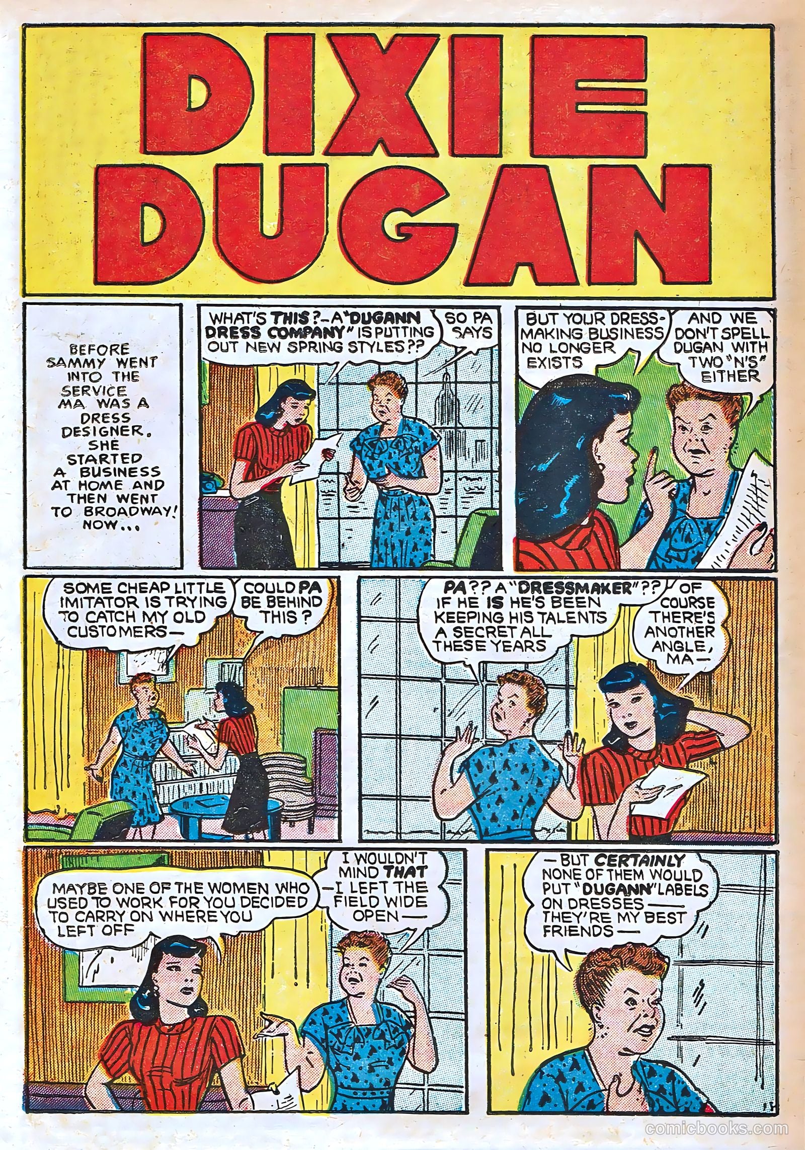 Dixie Dugan #1 (1942) — page 22 of 37