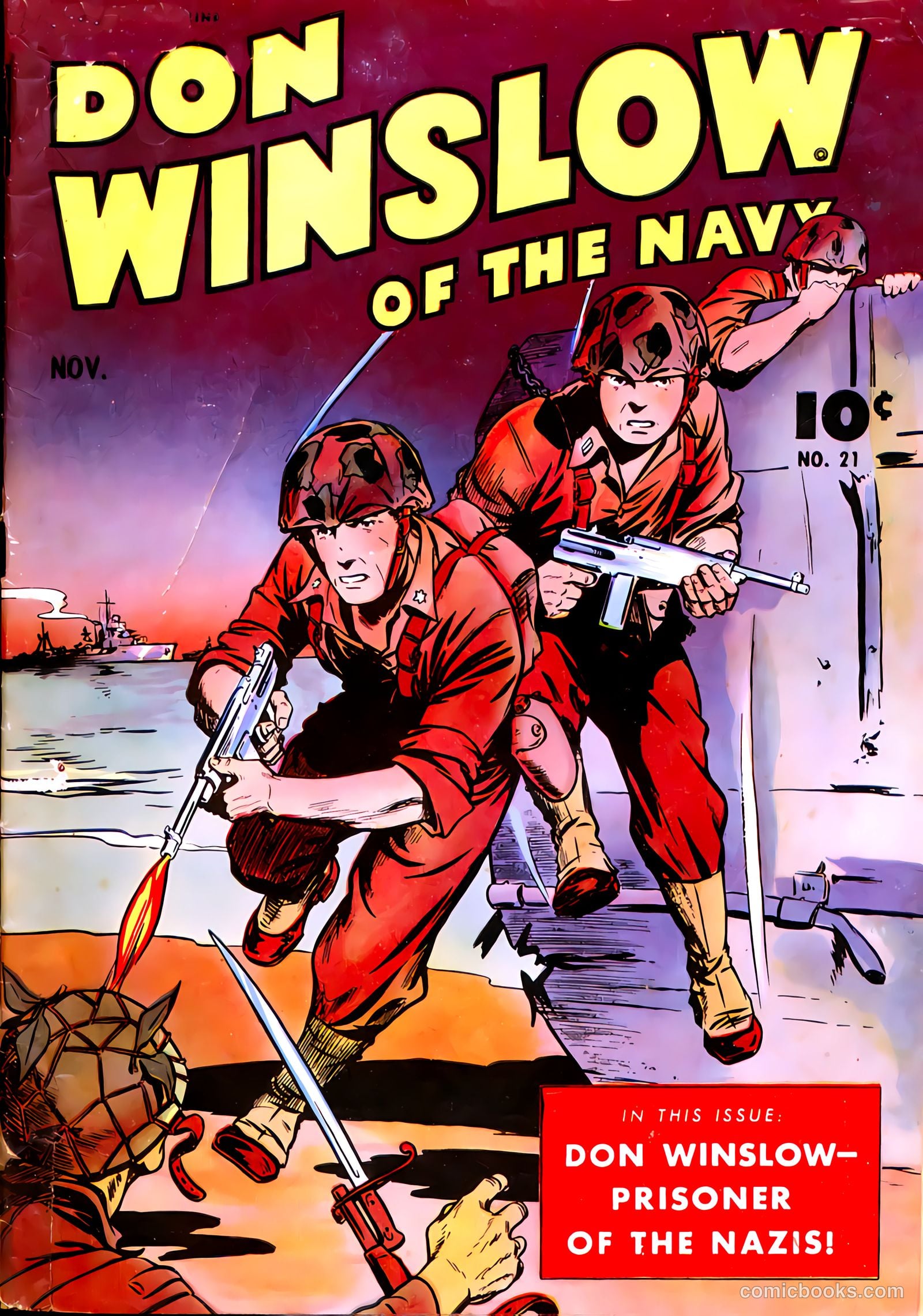Don Winslow of the Navy #21 cover