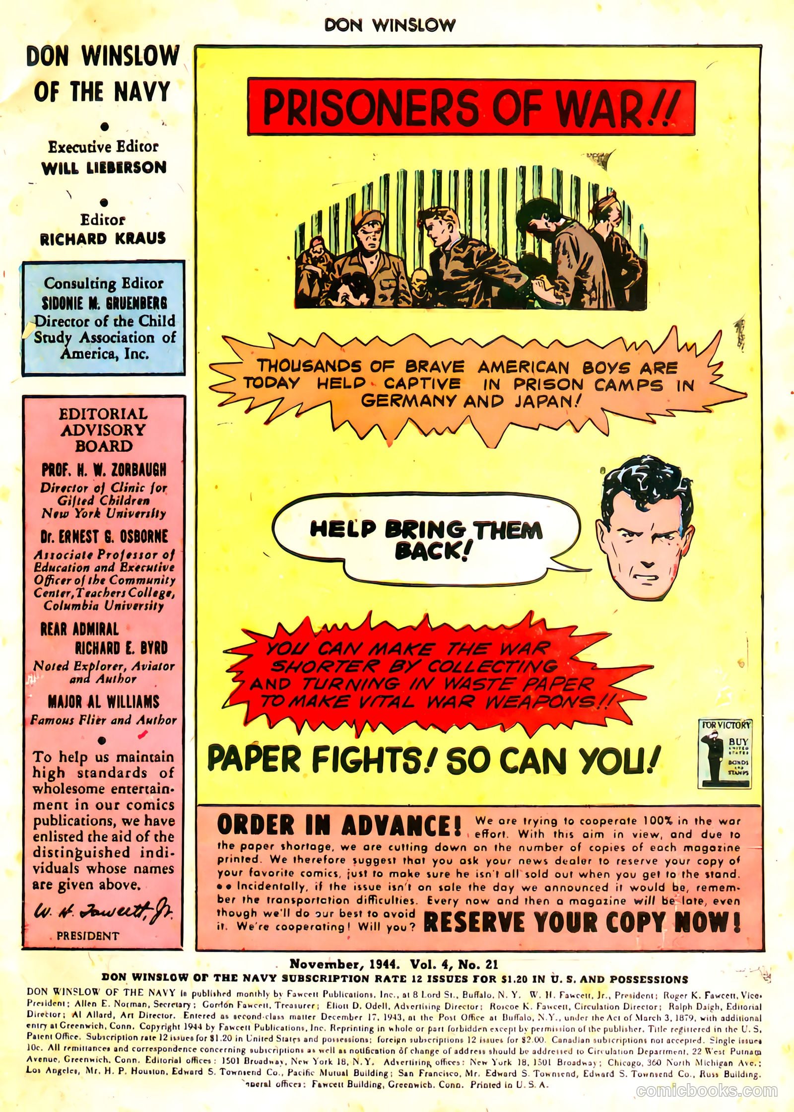 Don Winslow of the Navy #21 (1944, Fawcett) — page 3 of 30