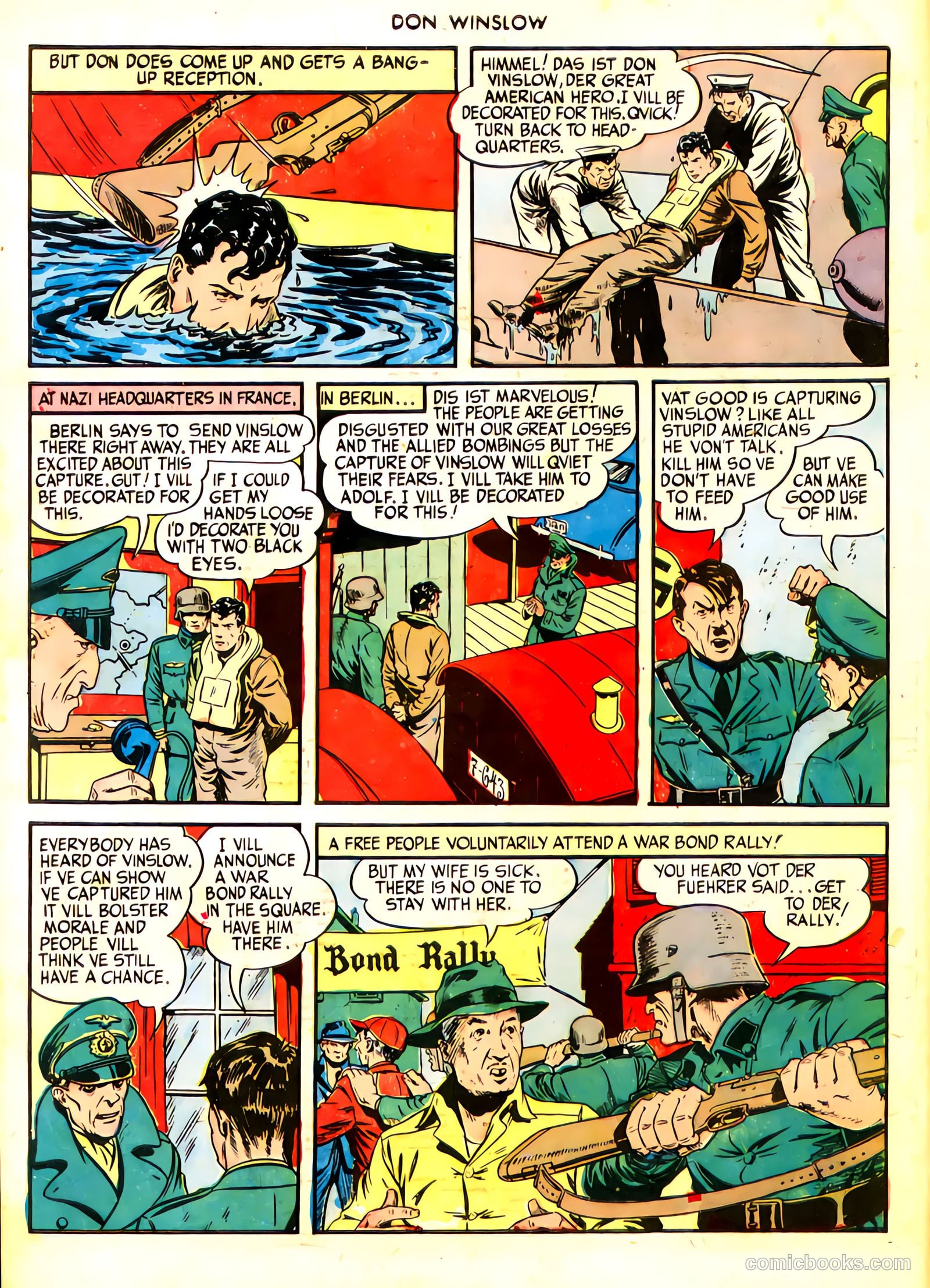 Don Winslow of the Navy #21 (1944, Fawcett) — page 6 of 30