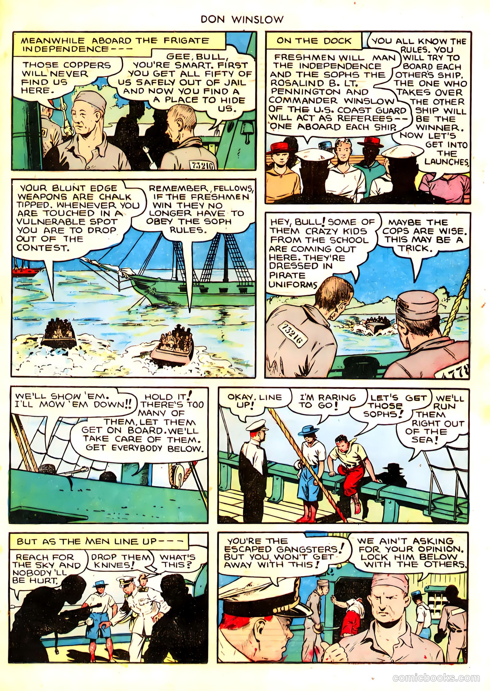 Don Winslow of the Navy #21 (1944, Fawcett) — page 16 of 30